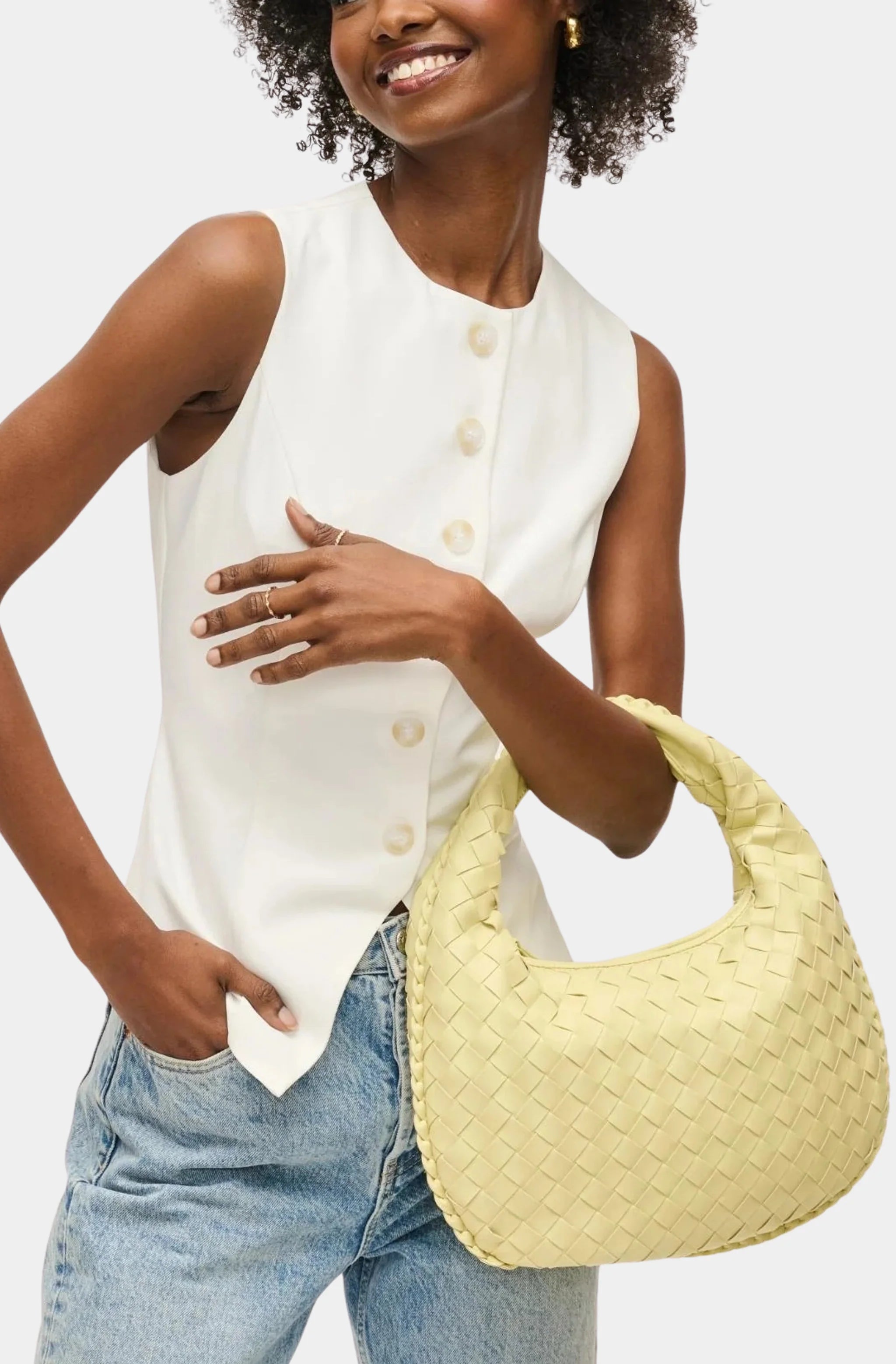 Wendy Woven Shoulder Bag