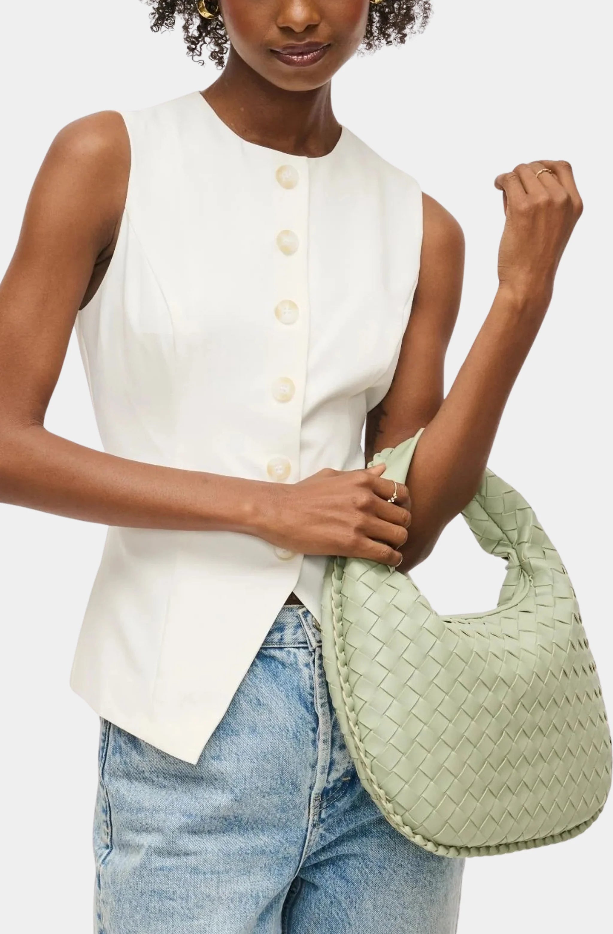Wendy Woven Shoulder Bag