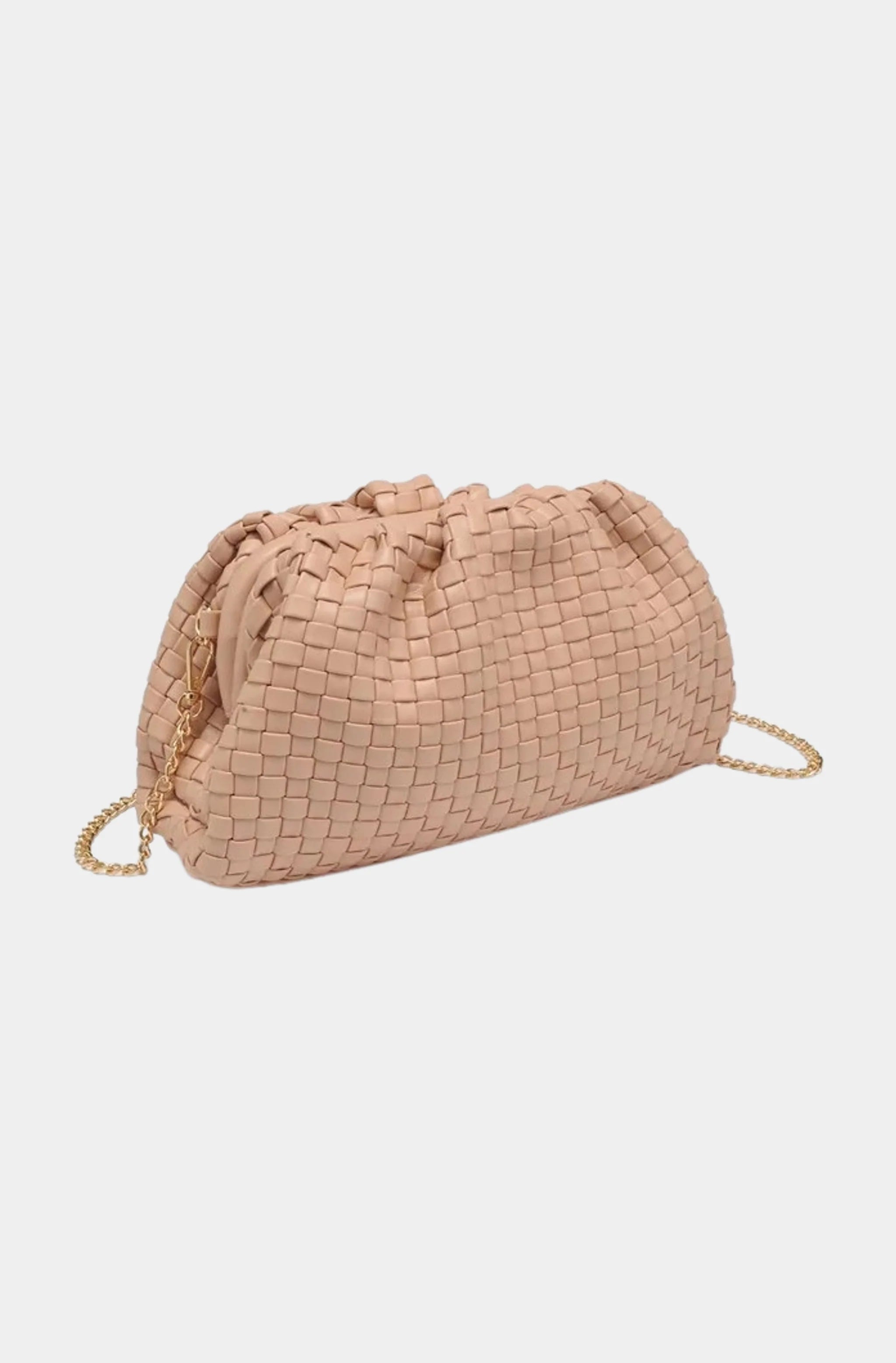 Tate Woven Frame Clutch