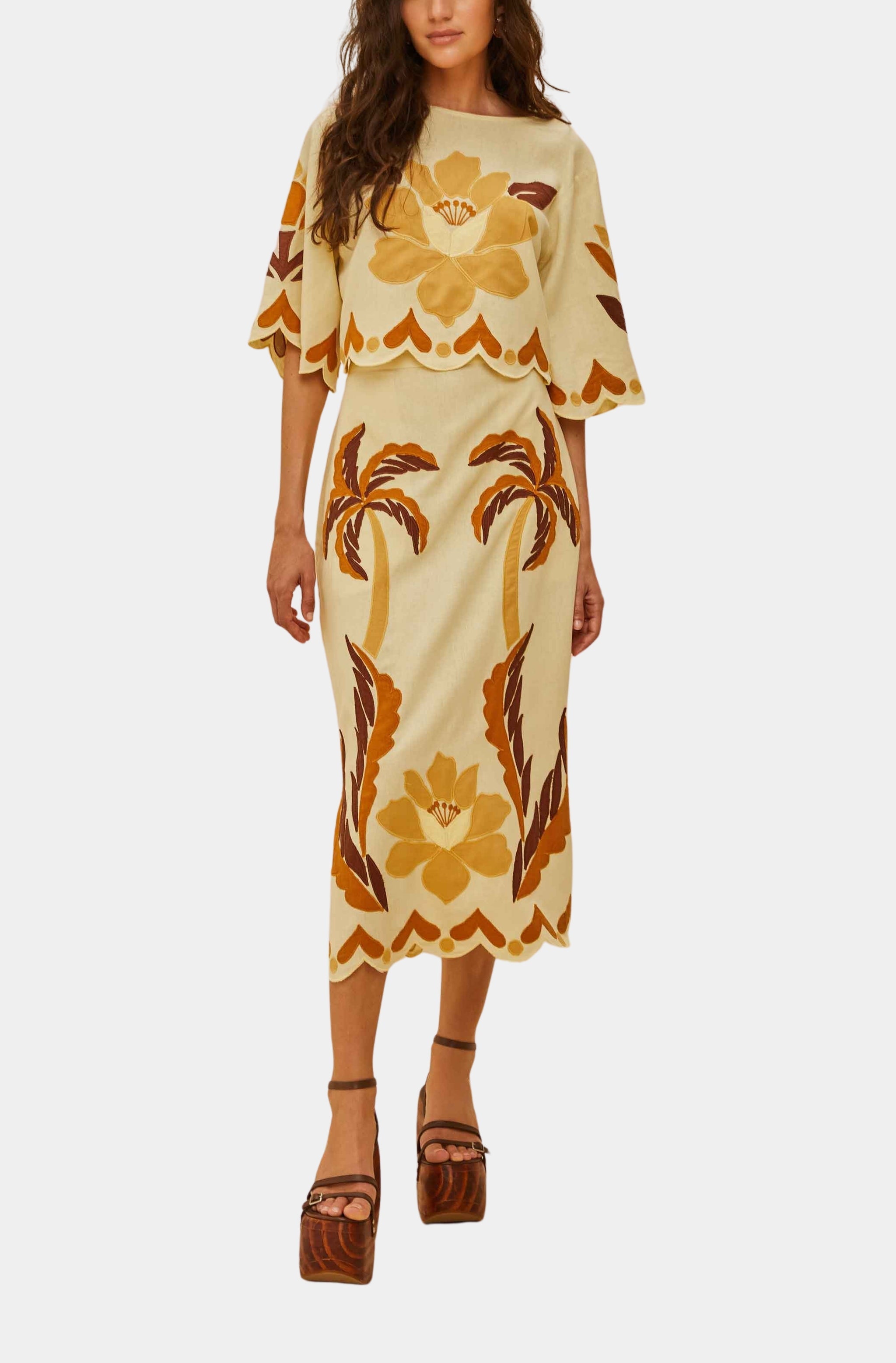 Summer Cutwork Sand Blouse