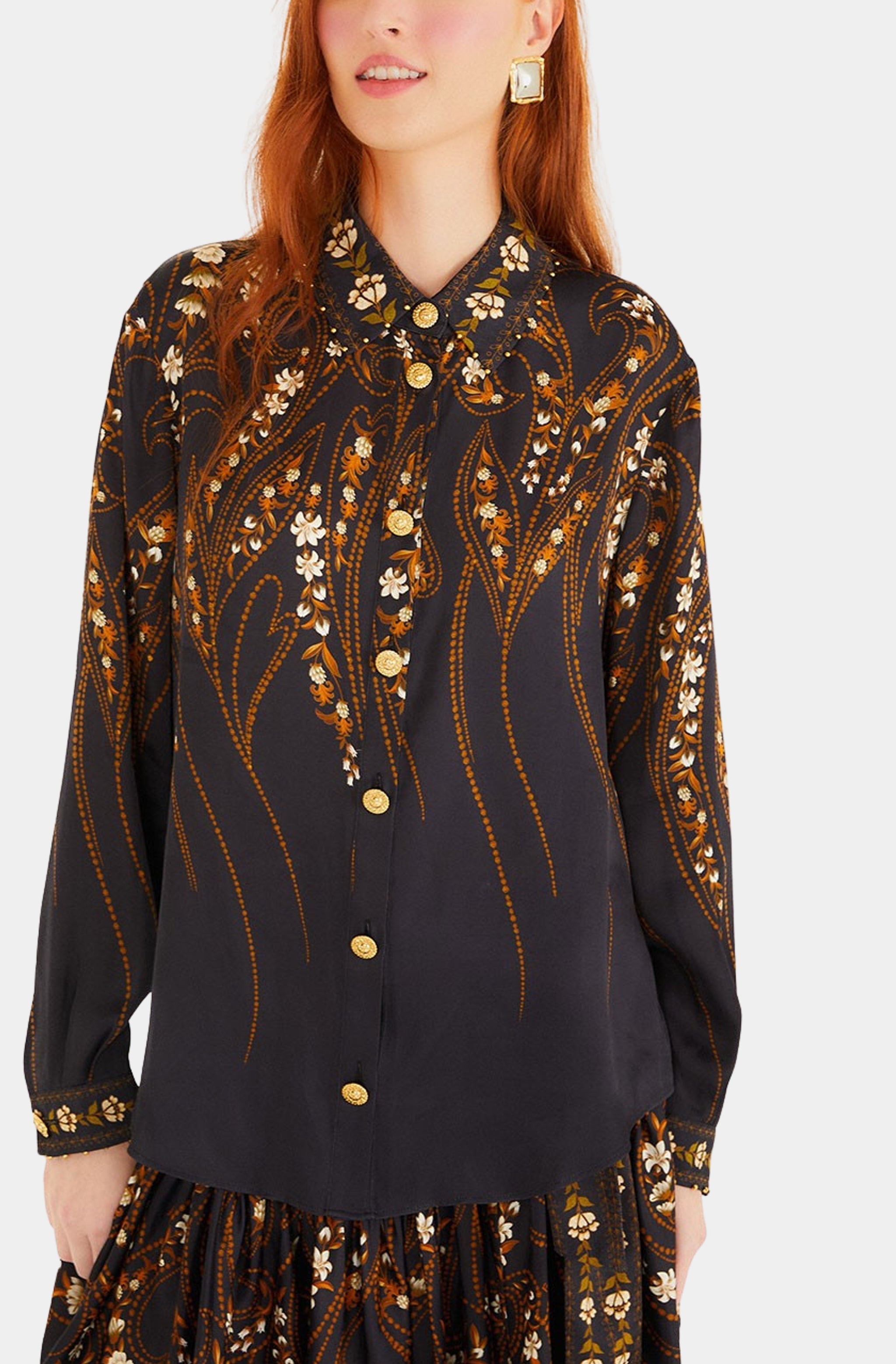 Garden Silhouette Black Shirt