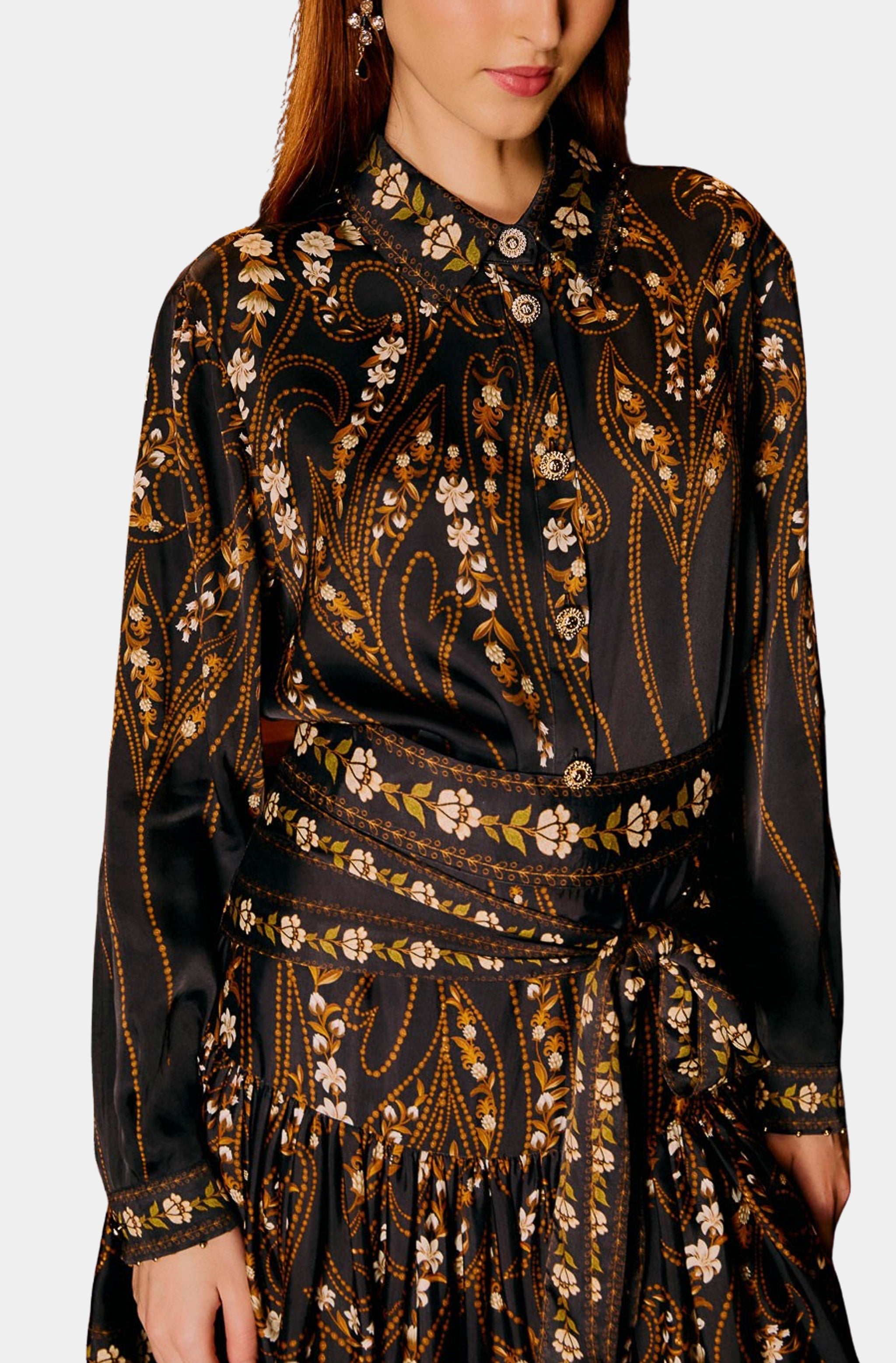 Garden Silhouette Black Shirt