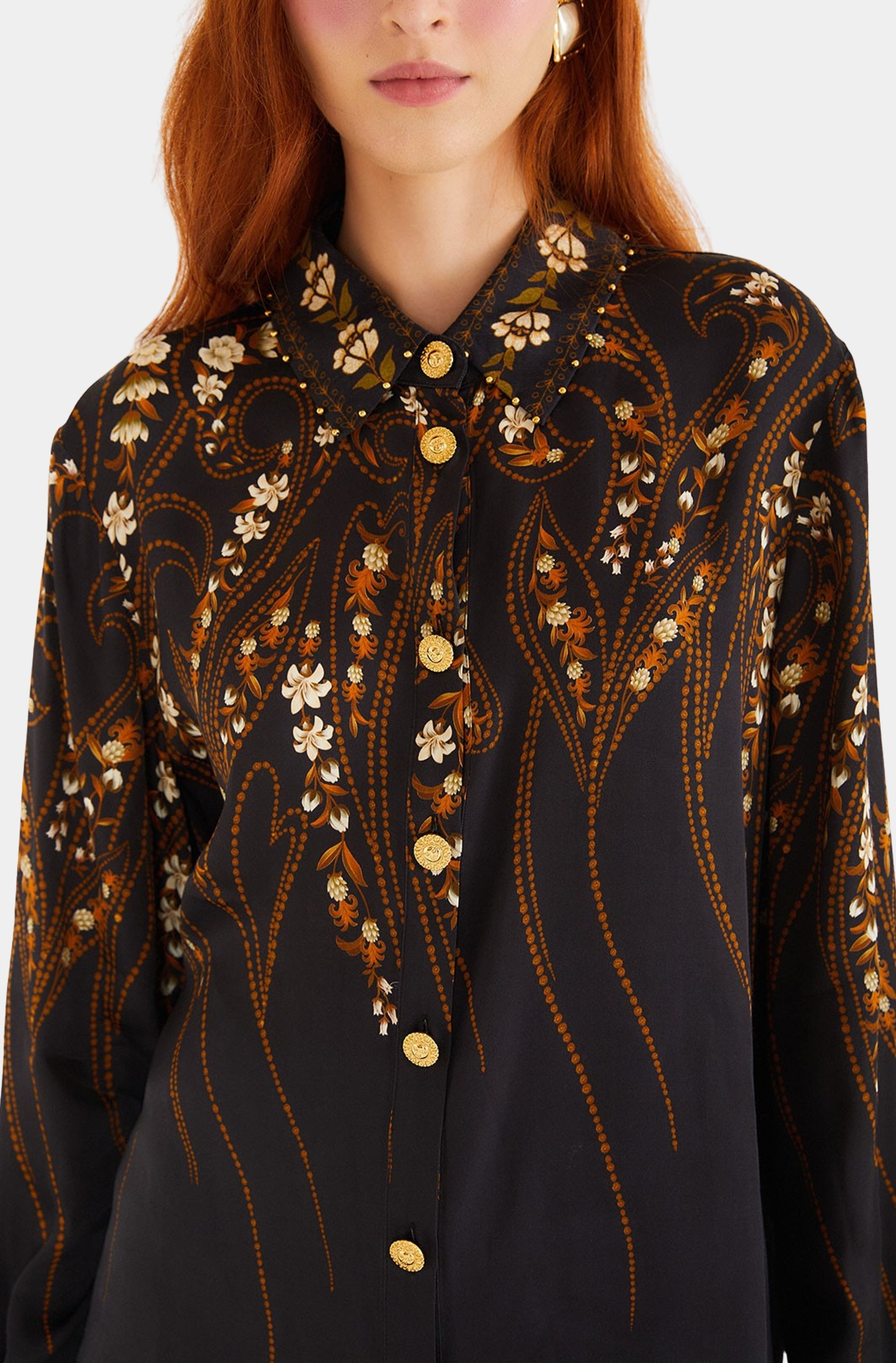 Garden Silhouette Black Shirt