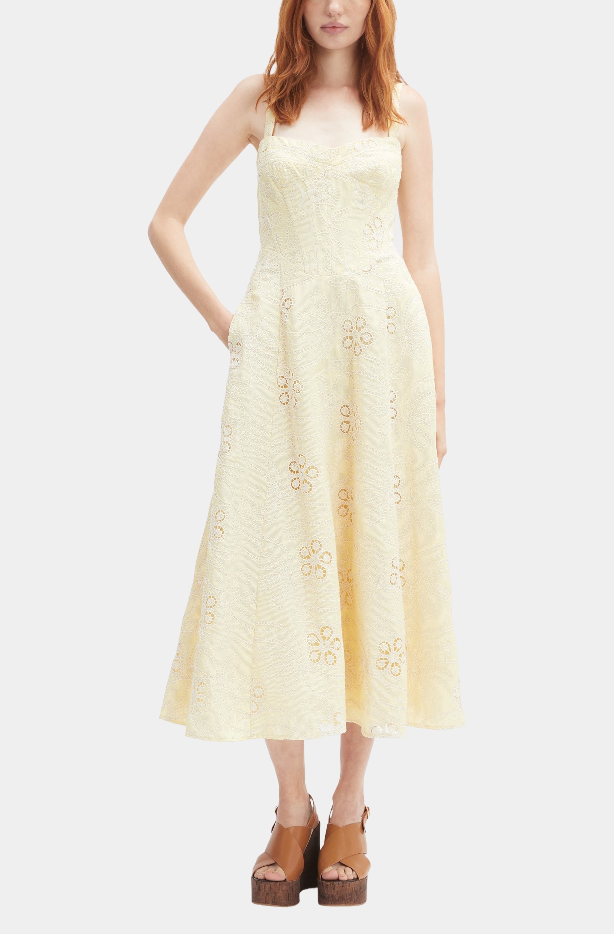 Lilah Corset Midi Dress