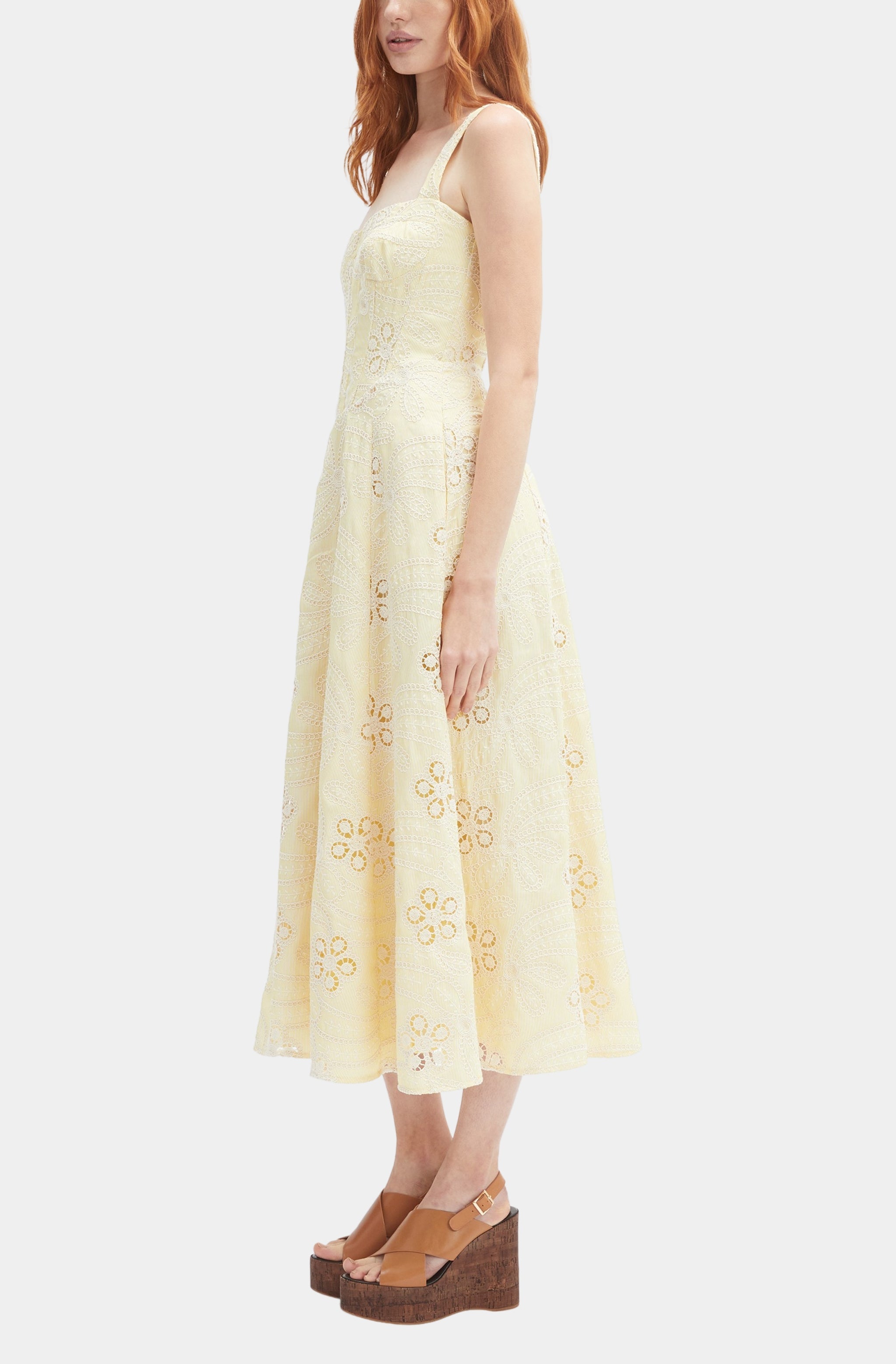 Lilah Corset Midi Dress