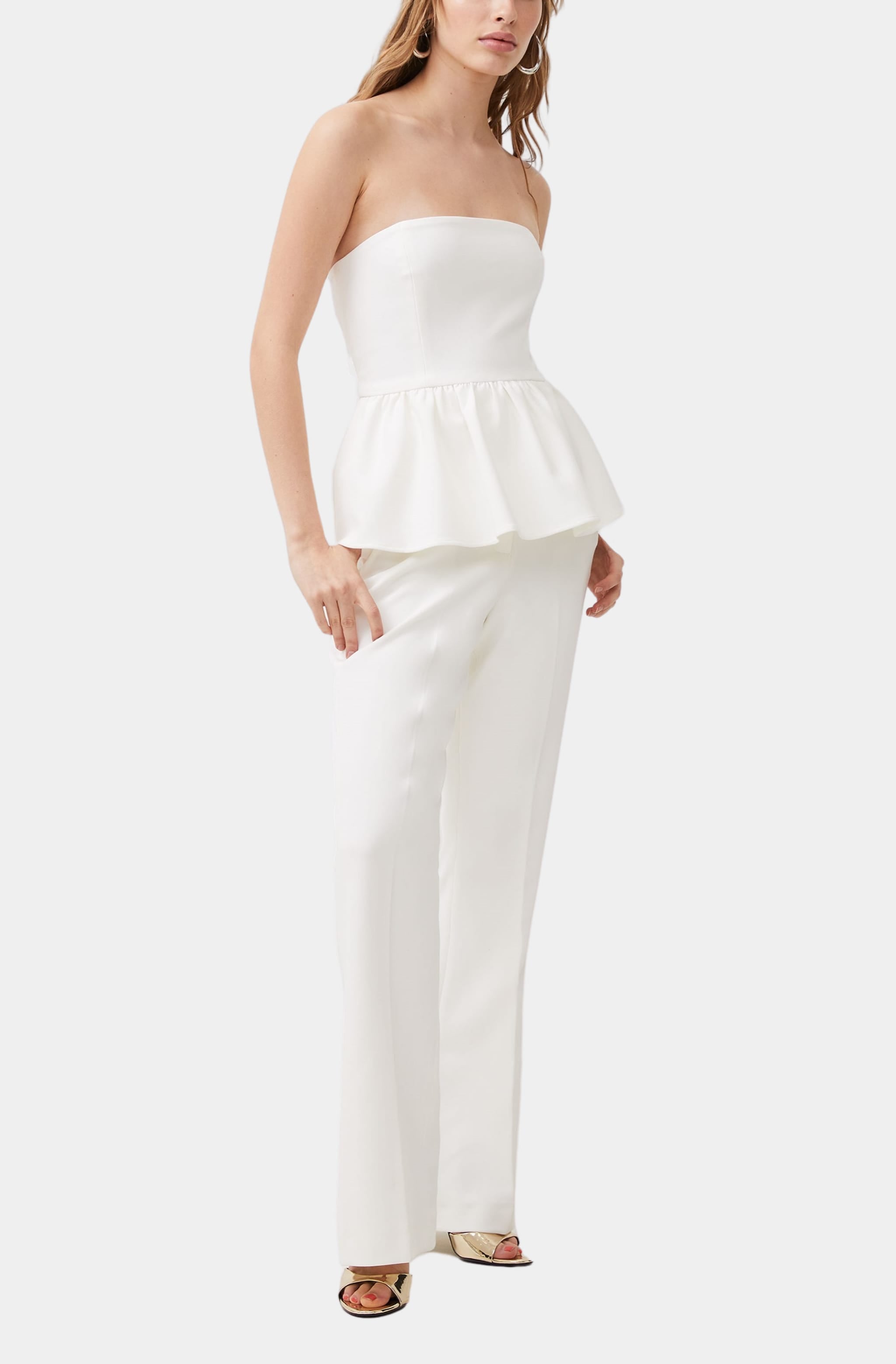 Whisper Strapless Peplum Top