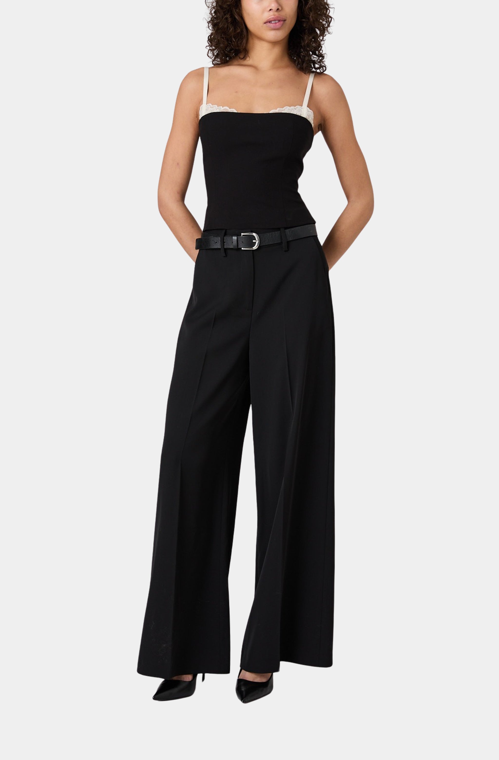 Harry High Waisted Wide Leg Trouser – Hemline Woodway