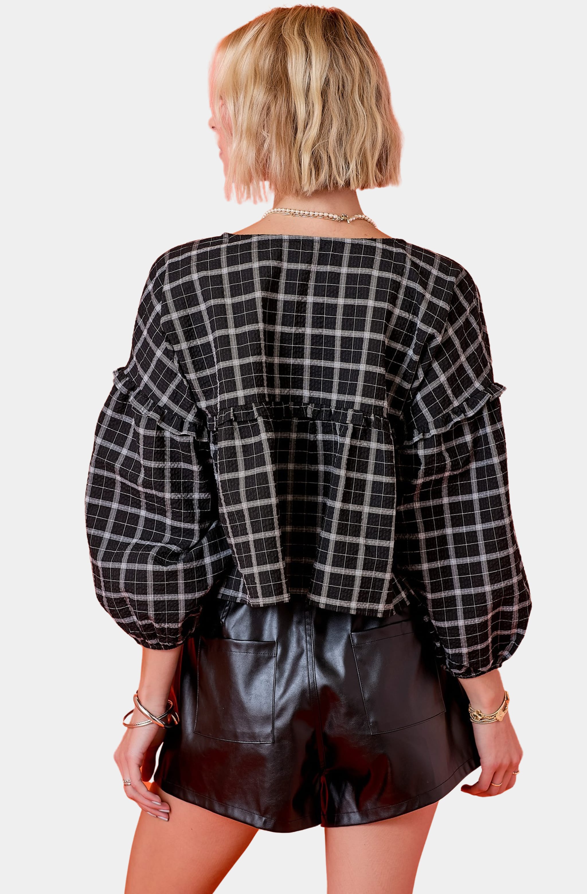 Sia Vegan Leather Shorts