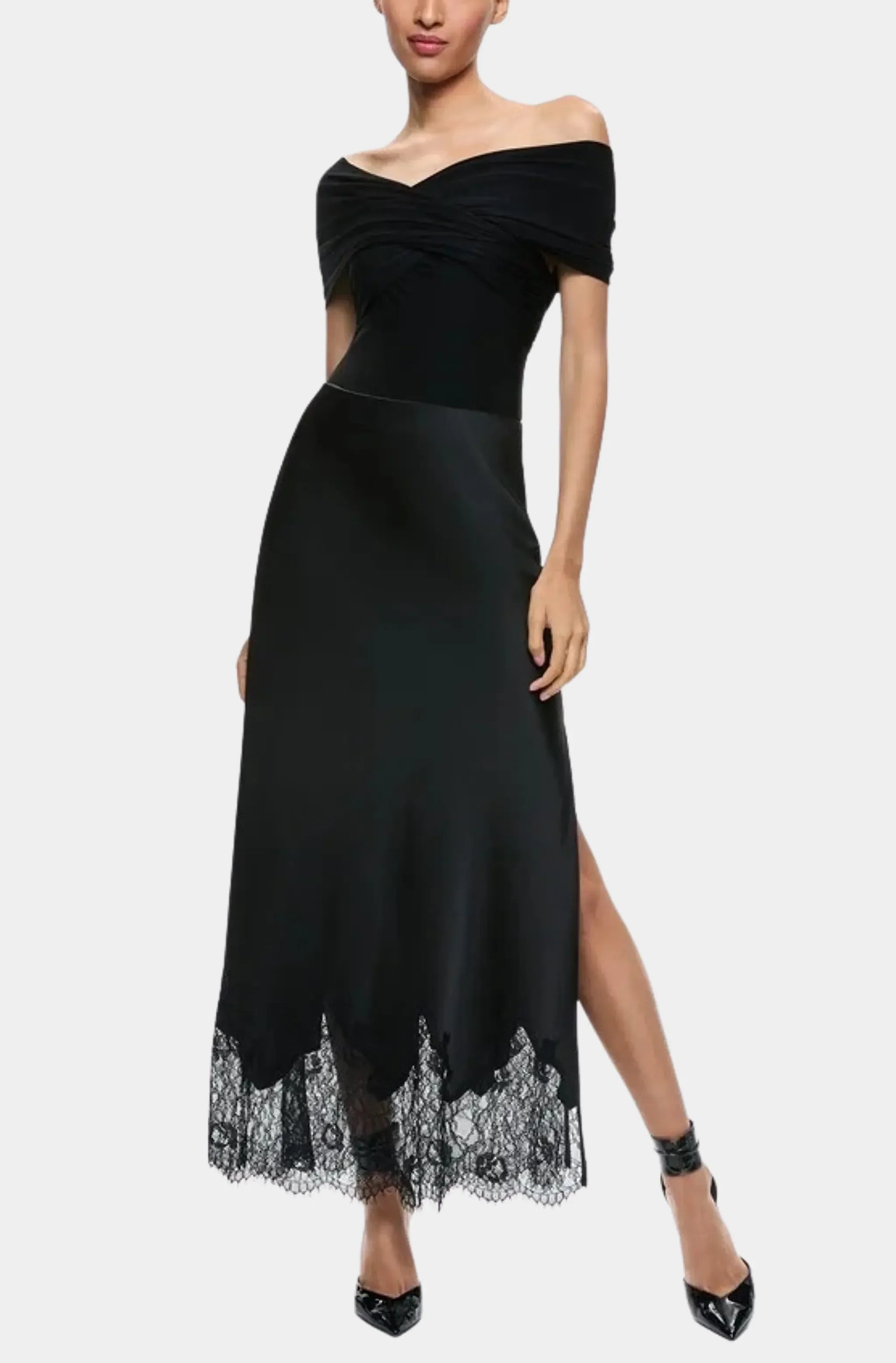 Arverne Off The Shoulder Cross Bodysuit