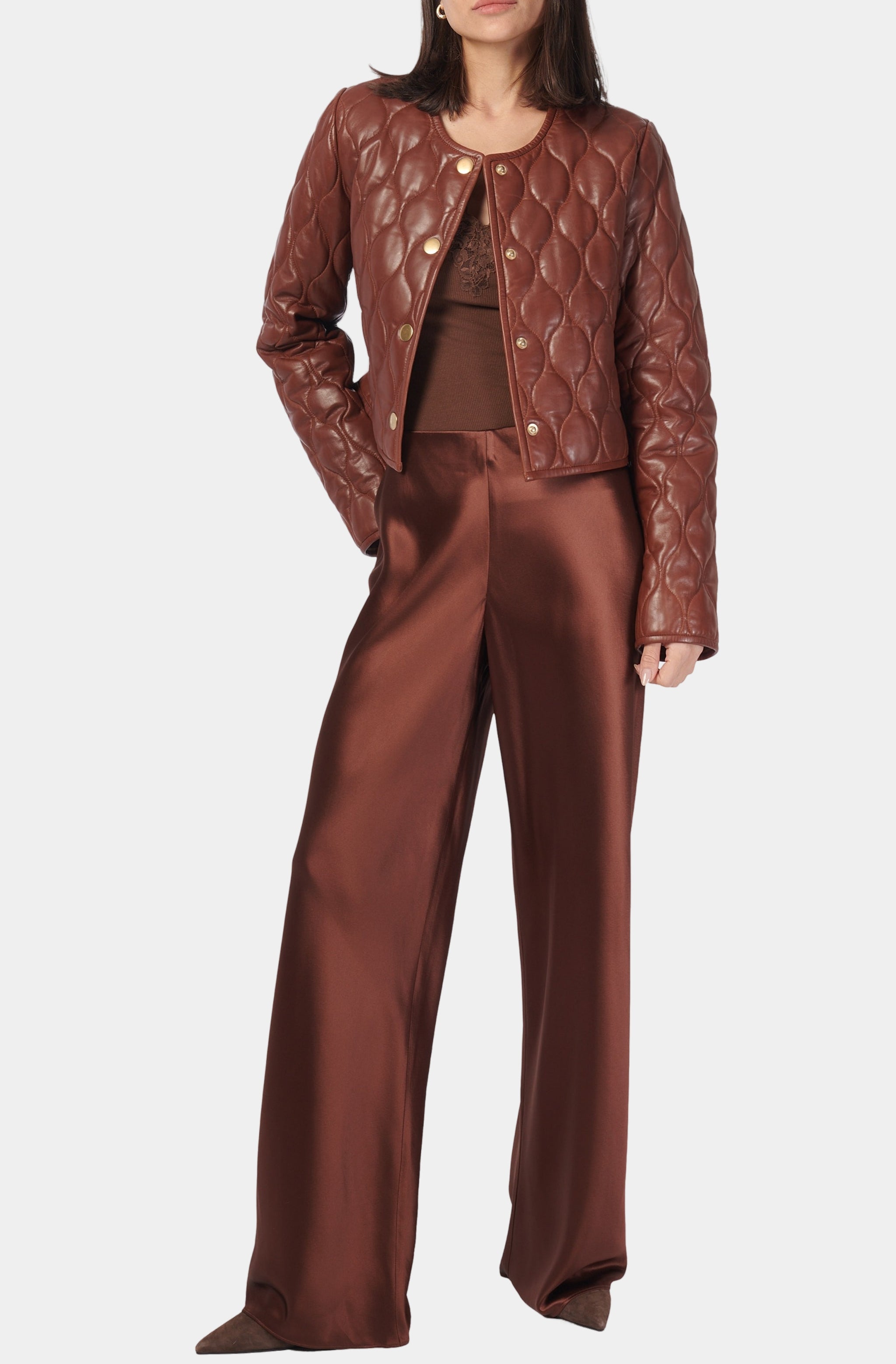 Wanda Genuine Leather Jacket
