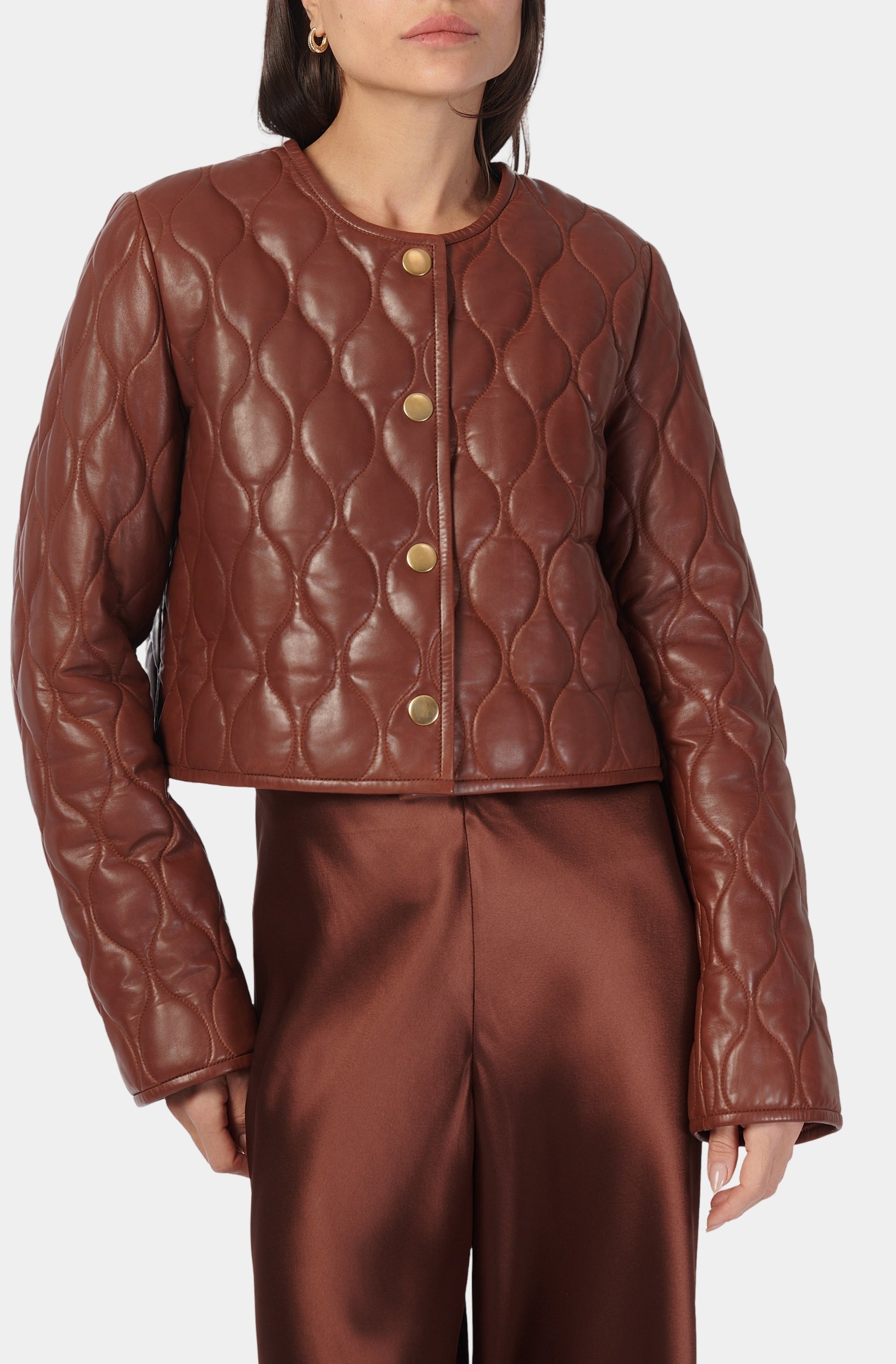 Wanda Genuine Leather Jacket