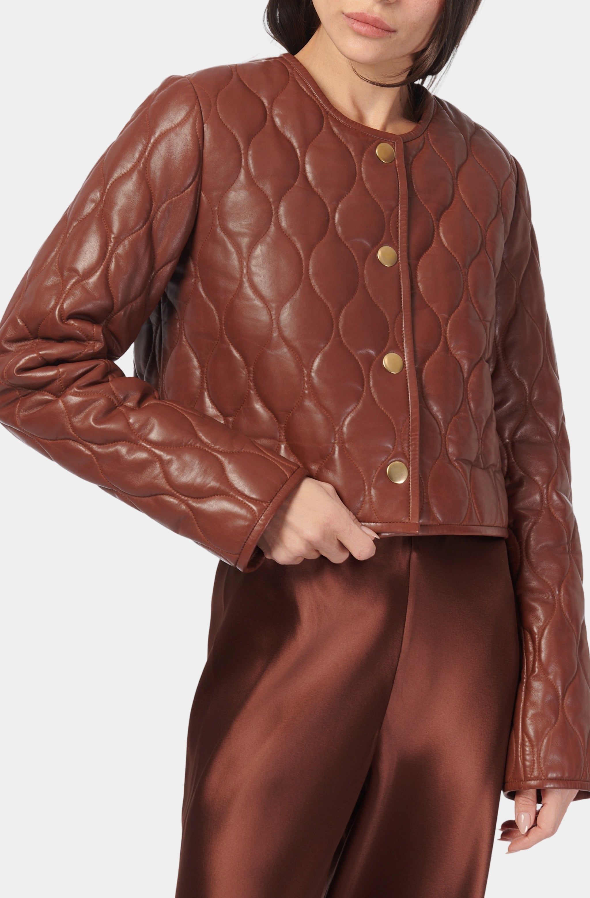 Wanda Genuine Leather Jacket