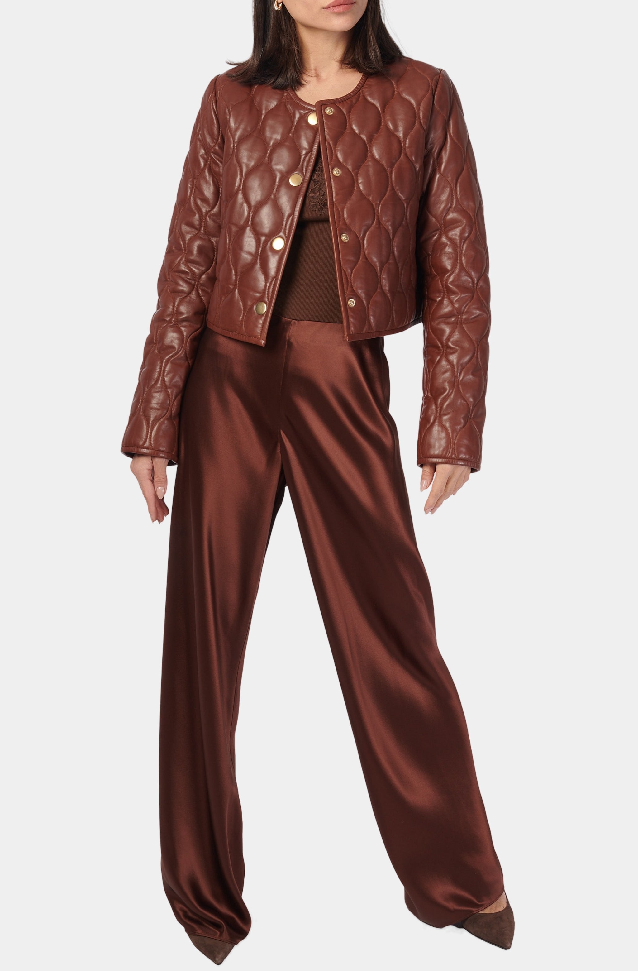 Wanda Genuine Leather Jacket