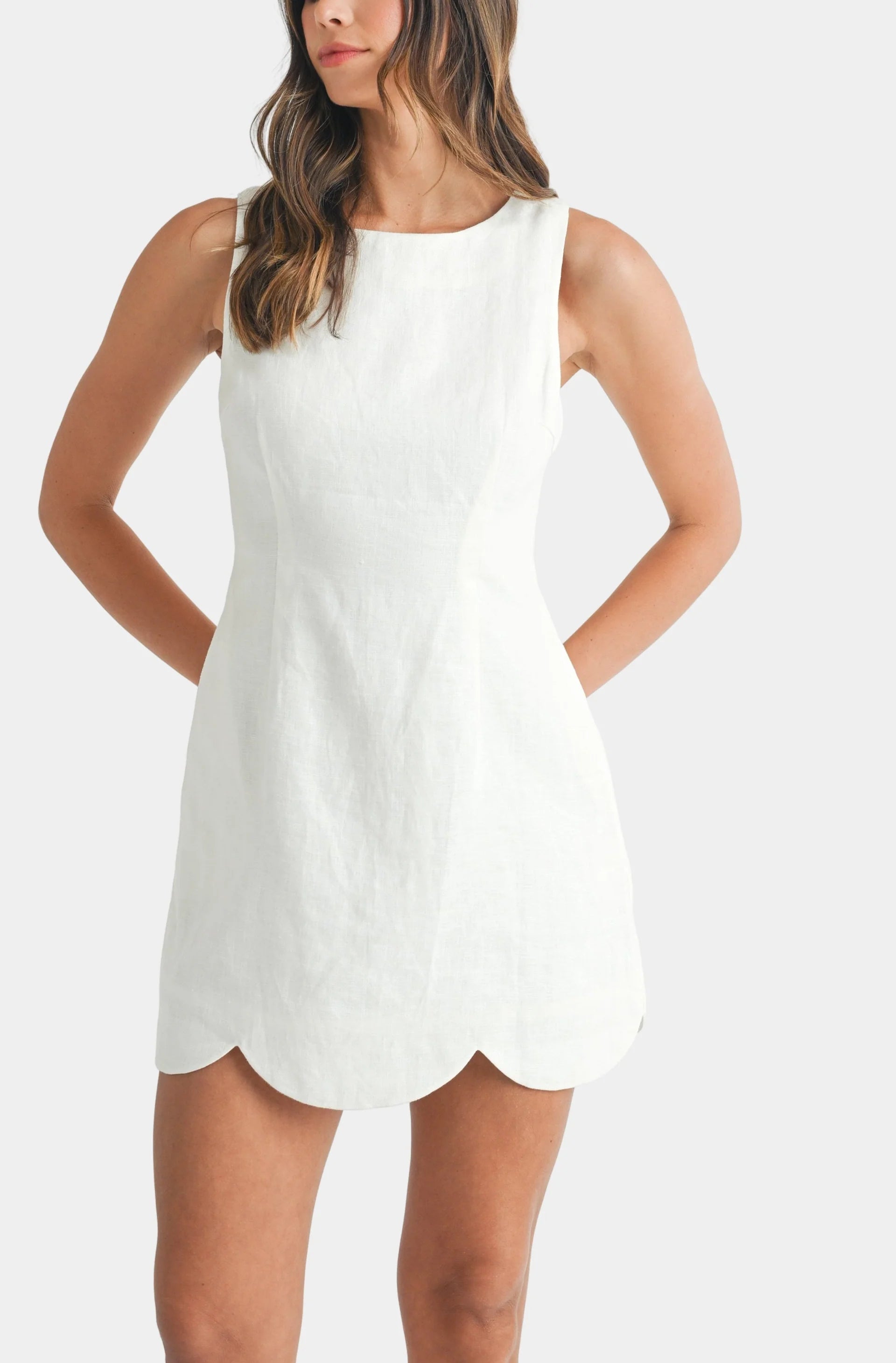 Aria Linen Mini Dress