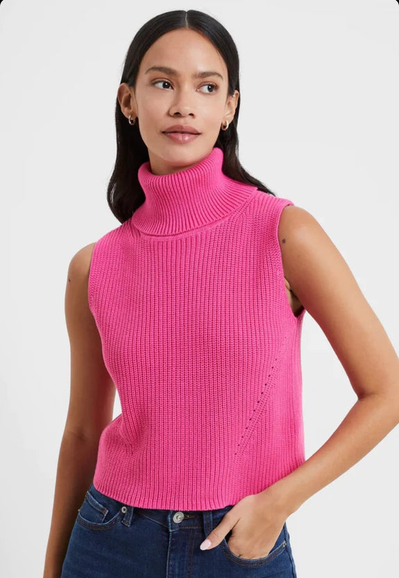 Mozart Cropped Sleeveless Sweater