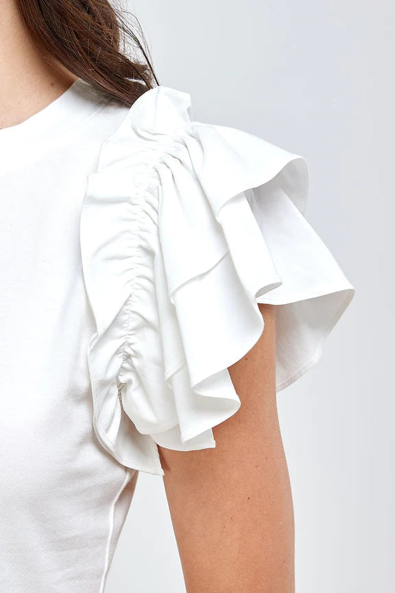 Ruffle Sleeve Top