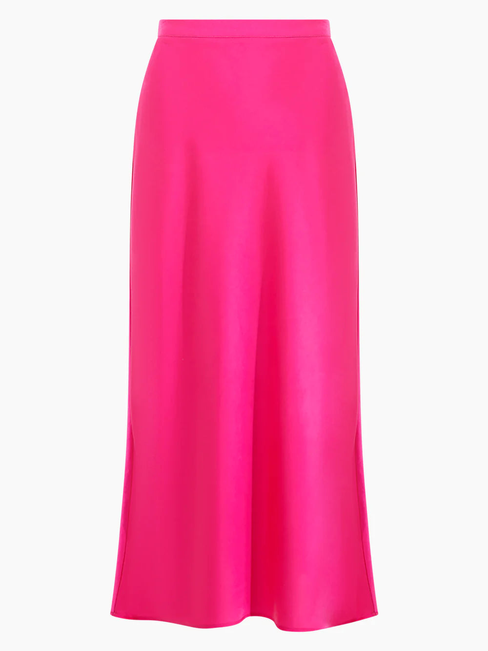 Satin Slip Midi Skirt