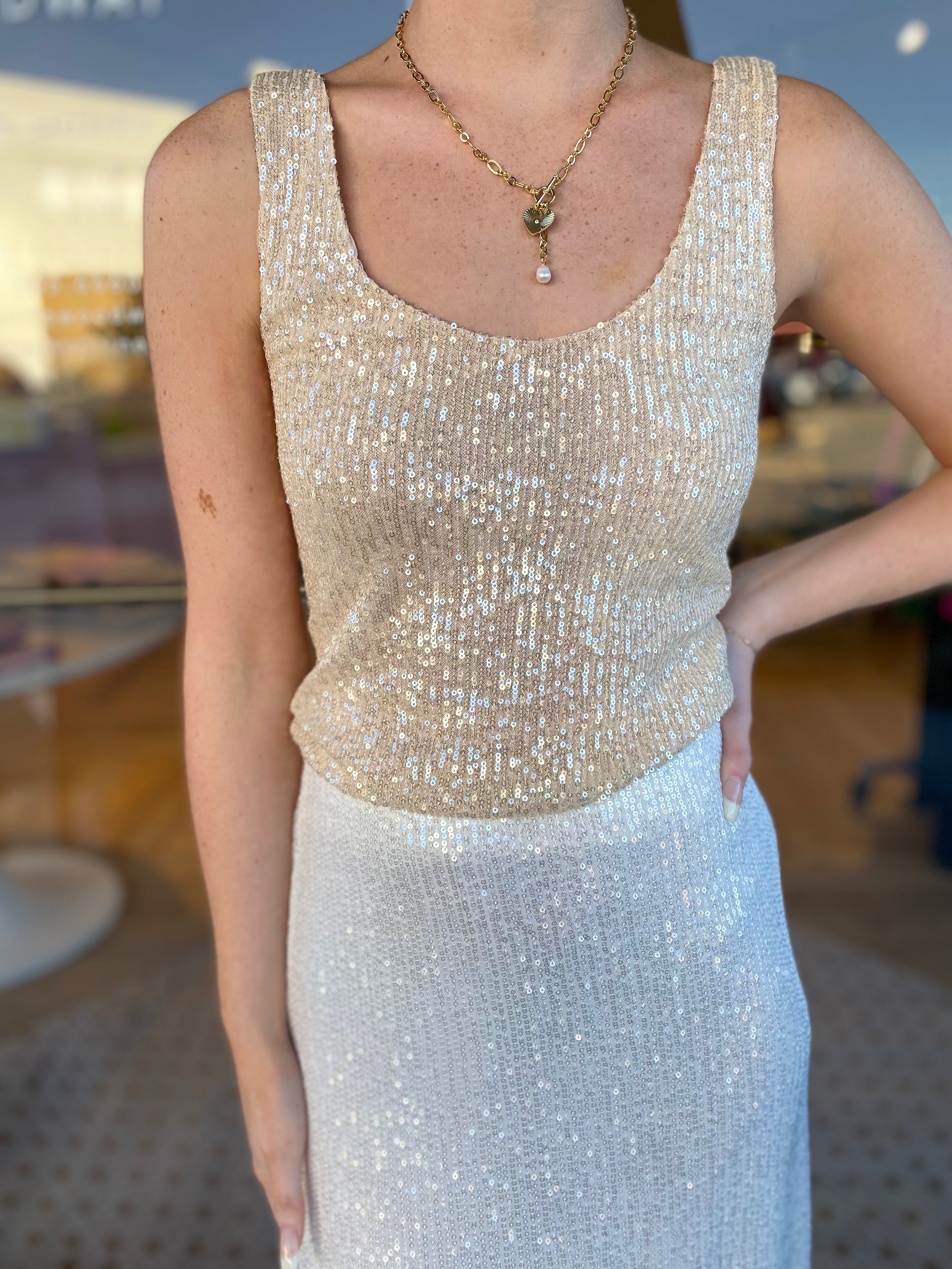 Elia Sequins Skirt