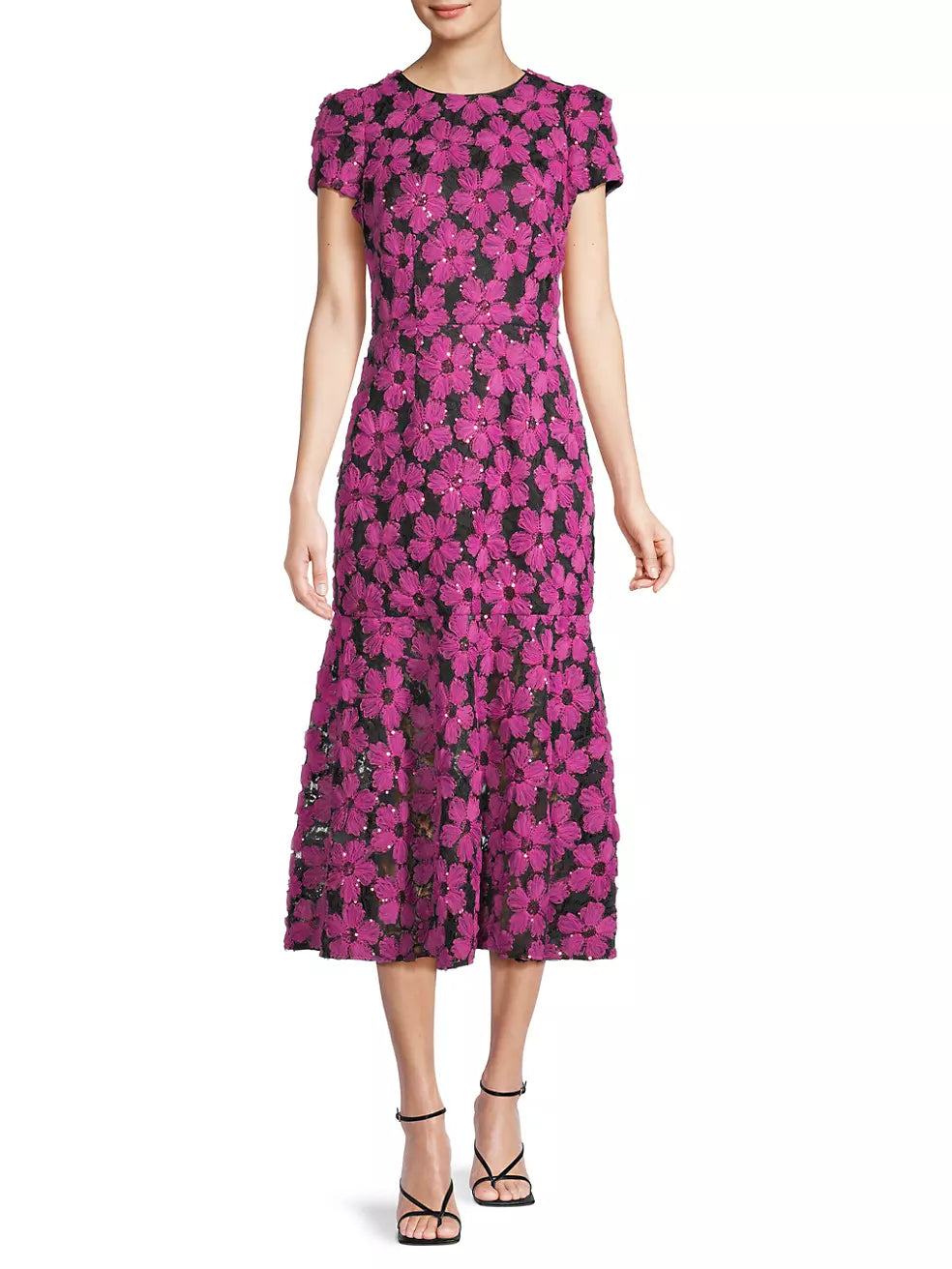 Tahlia Tulle Mesh Embroidery Dress