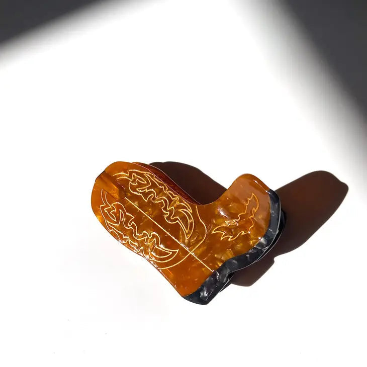 Hand-Painted Cowboy Boot Clip