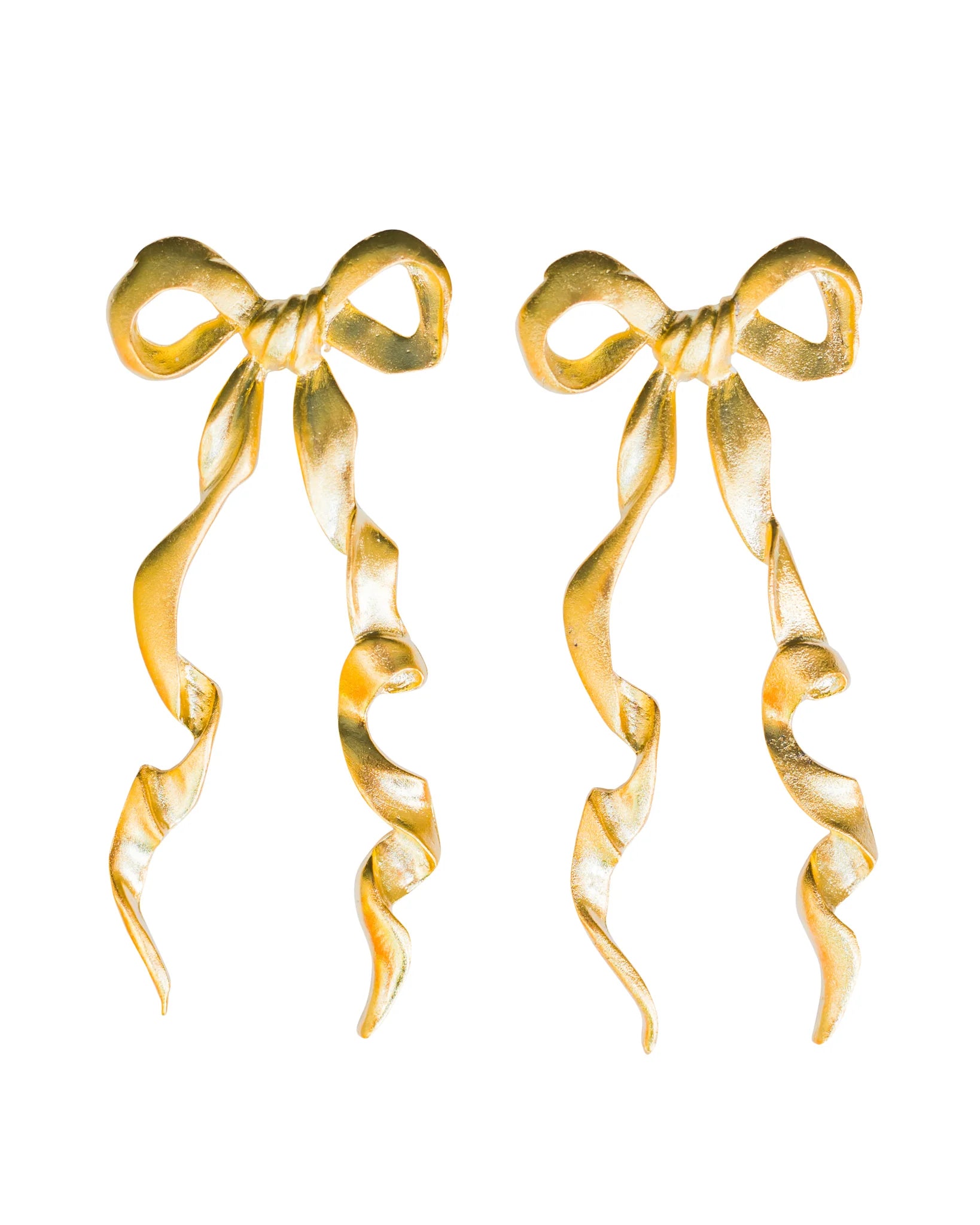 Elongated Bow Earrings