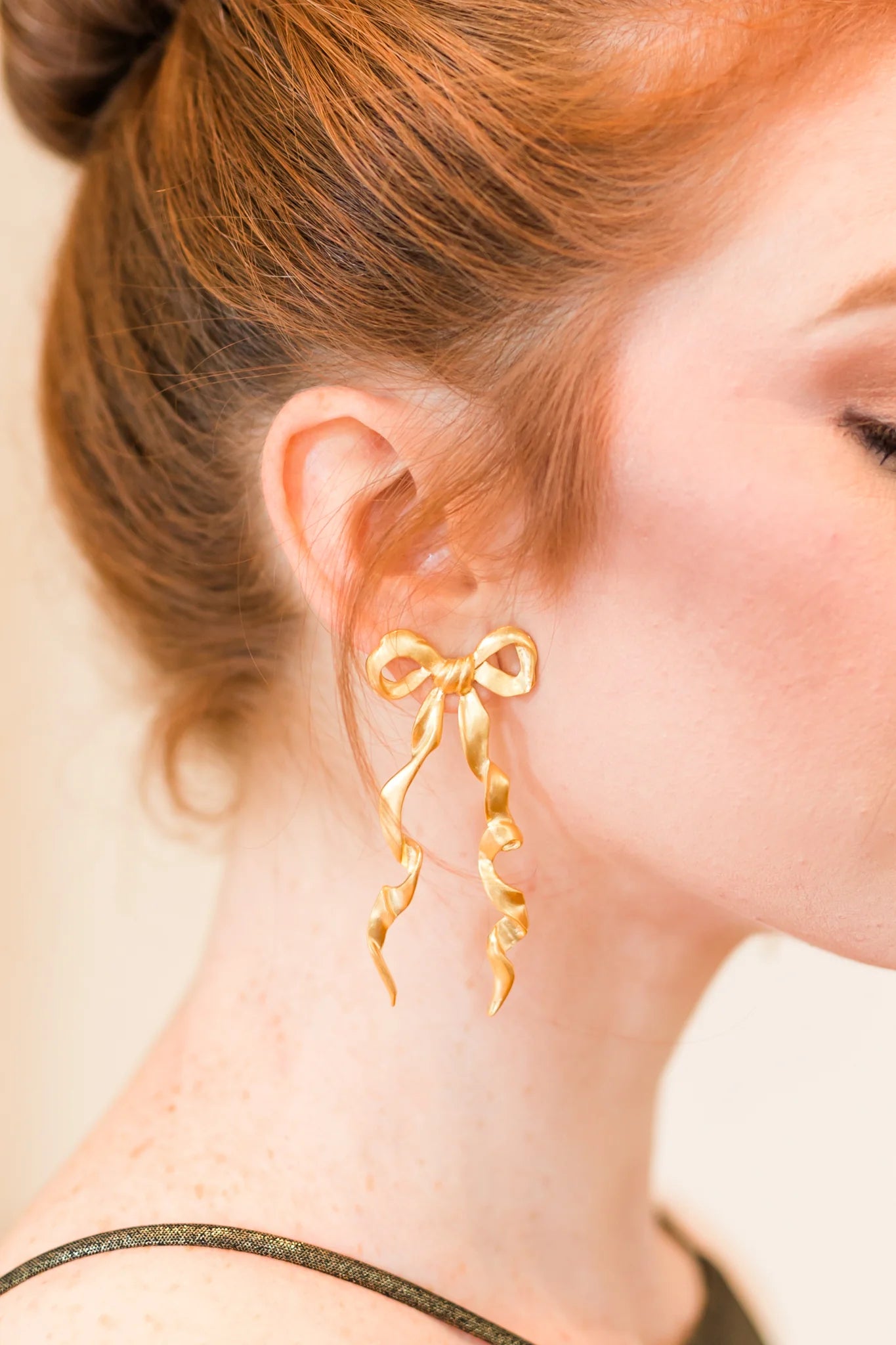 Elongated Bow Earrings