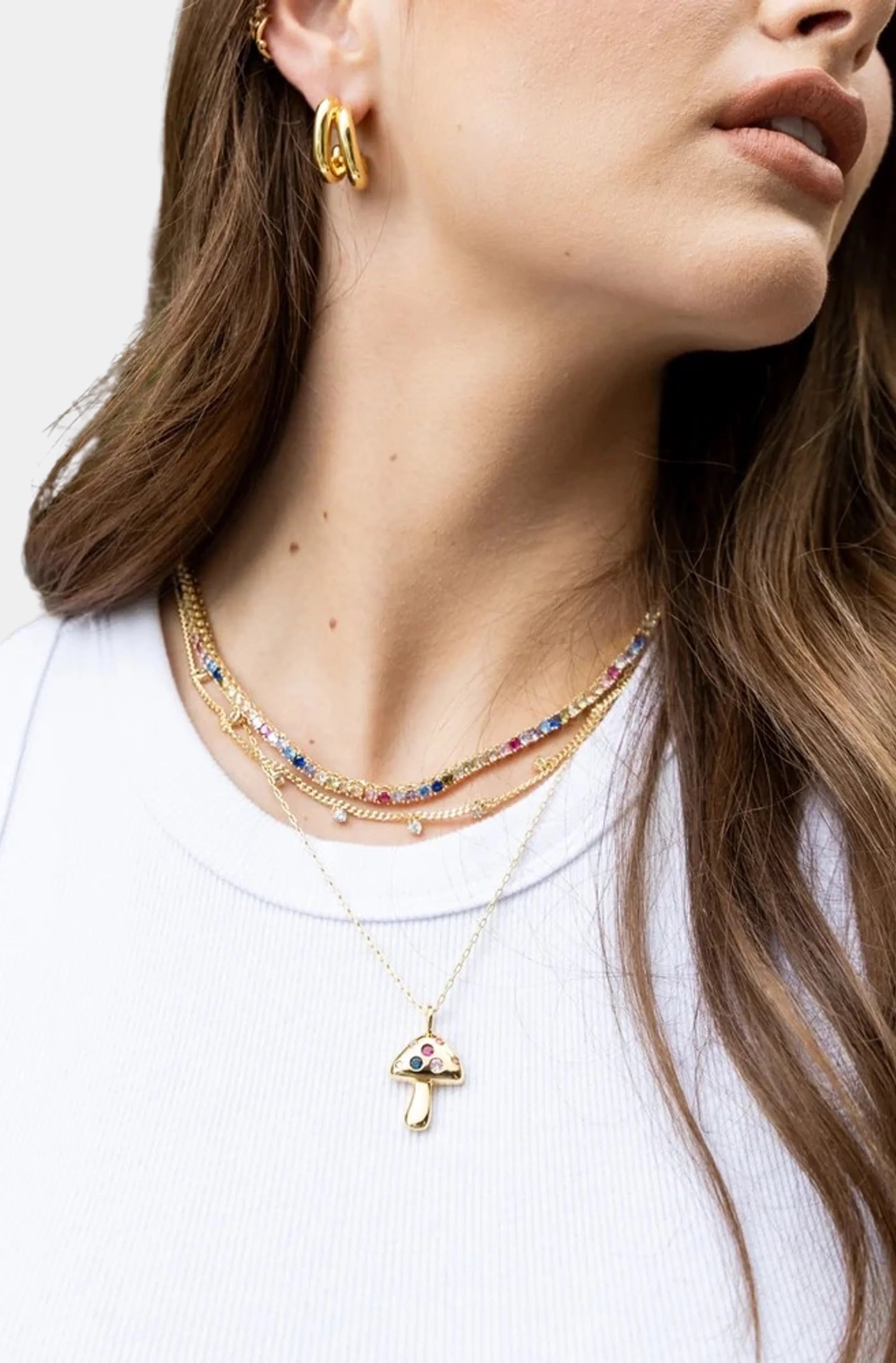 Rainbow Tennis Necklace