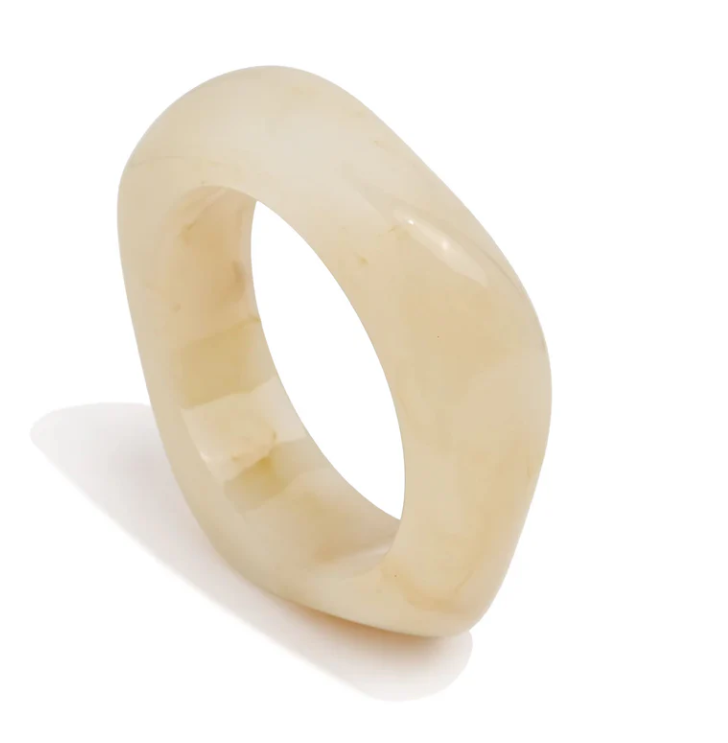 Beige Acrylic Bangle