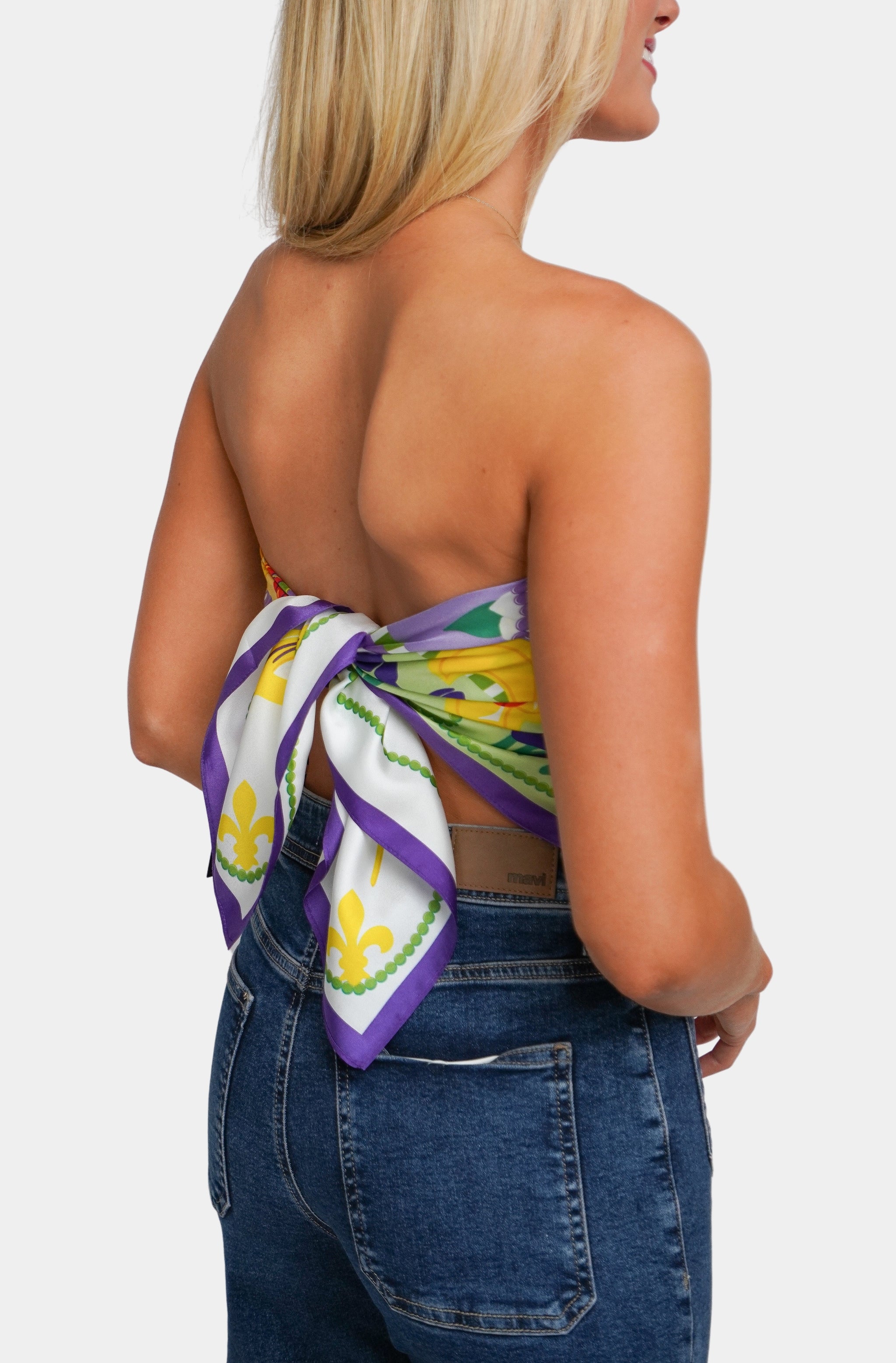 Hemline Exclusive Mardi Gras Saturday Scarf