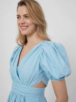 Rhodes Poplin V-Neck Dress