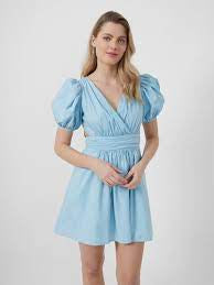 Rhodes Poplin V-Neck Dress
