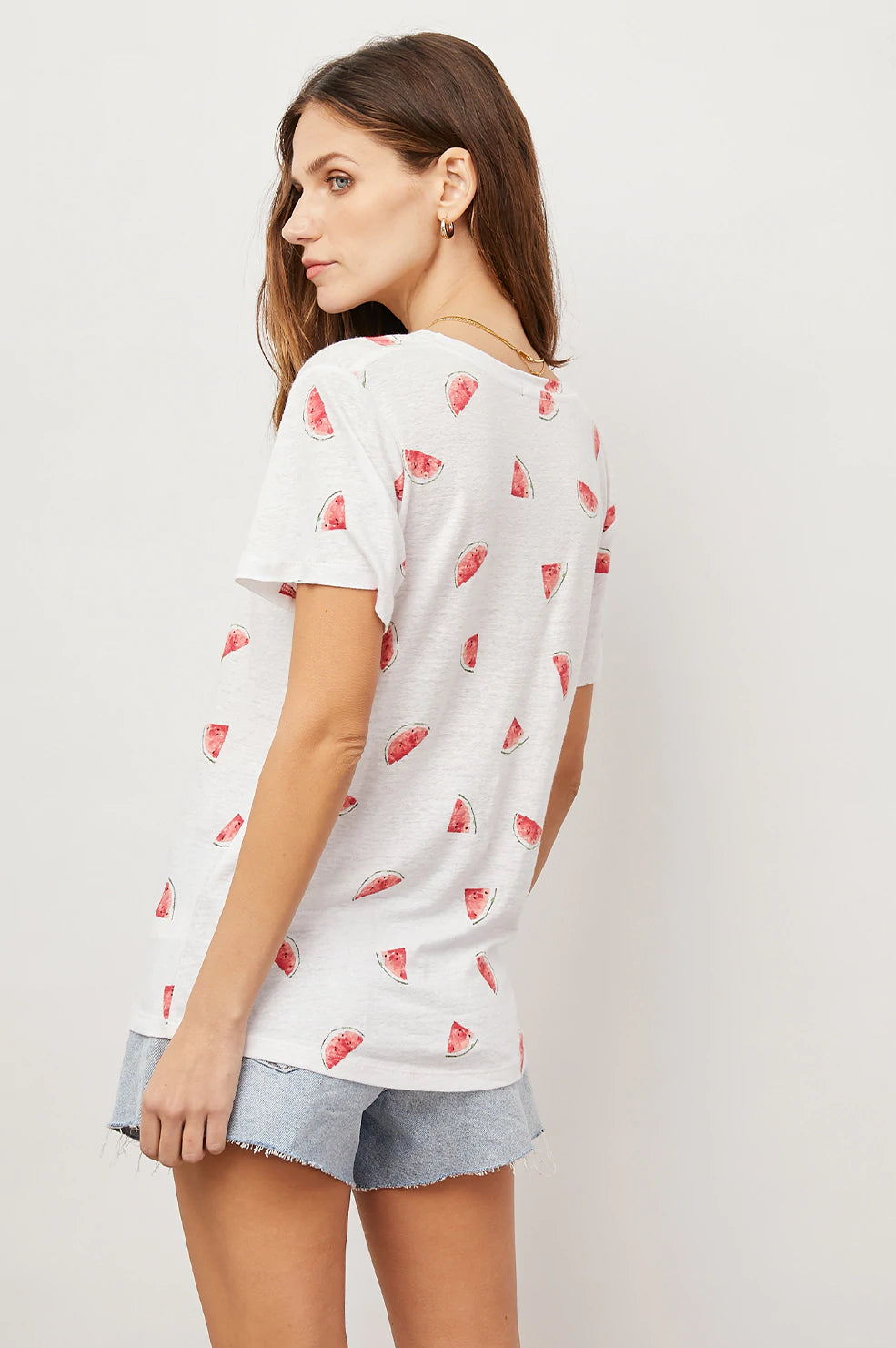Cara V Neck Watermelons Top