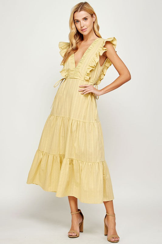 Ruffle Midi Dress