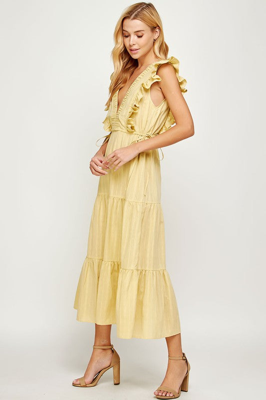 Ruffle Midi Dress
