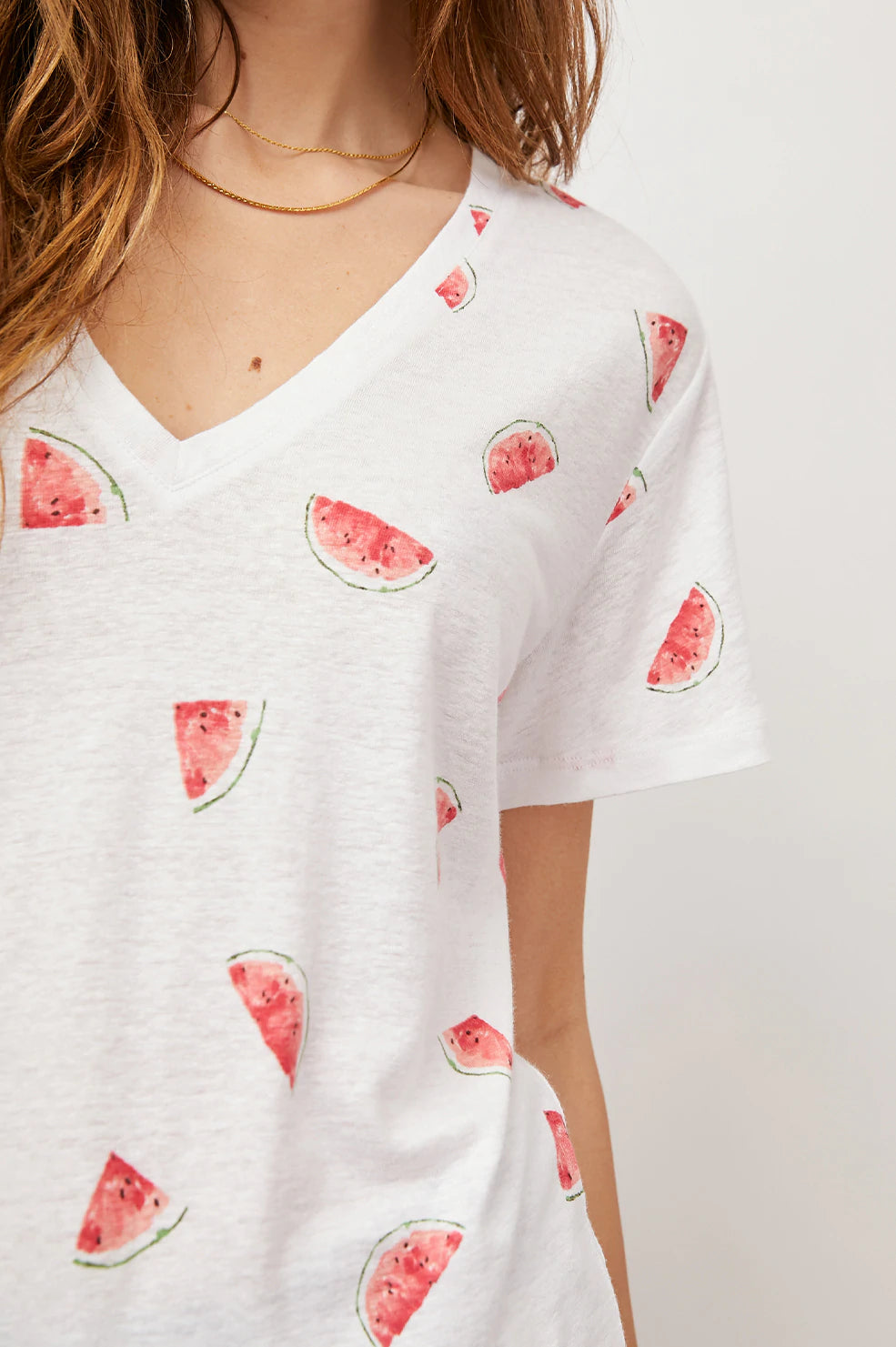 Cara V Neck Watermelons Top