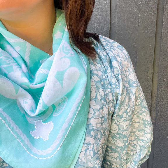 Texas Sun Embroidered Bandana