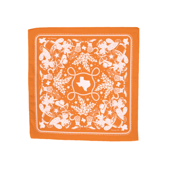 Texas Sun Embroidered Bandana