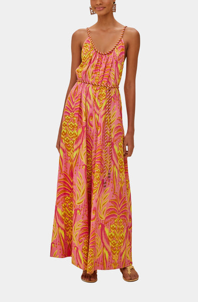Pineapple Tapestry Pink Jumpsuit – Hemline Woodway