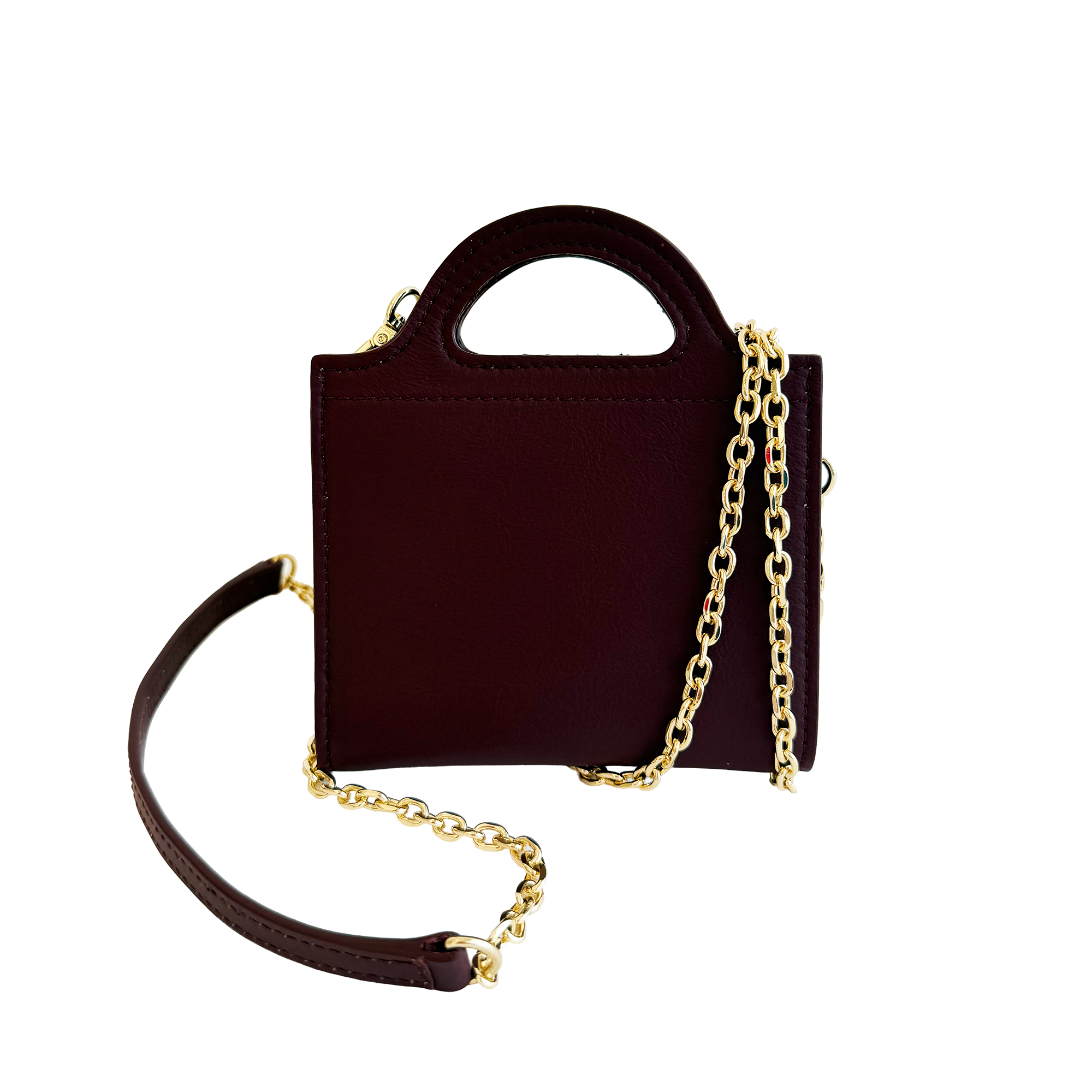 Fan-Fold Leather Crossbody Wallet