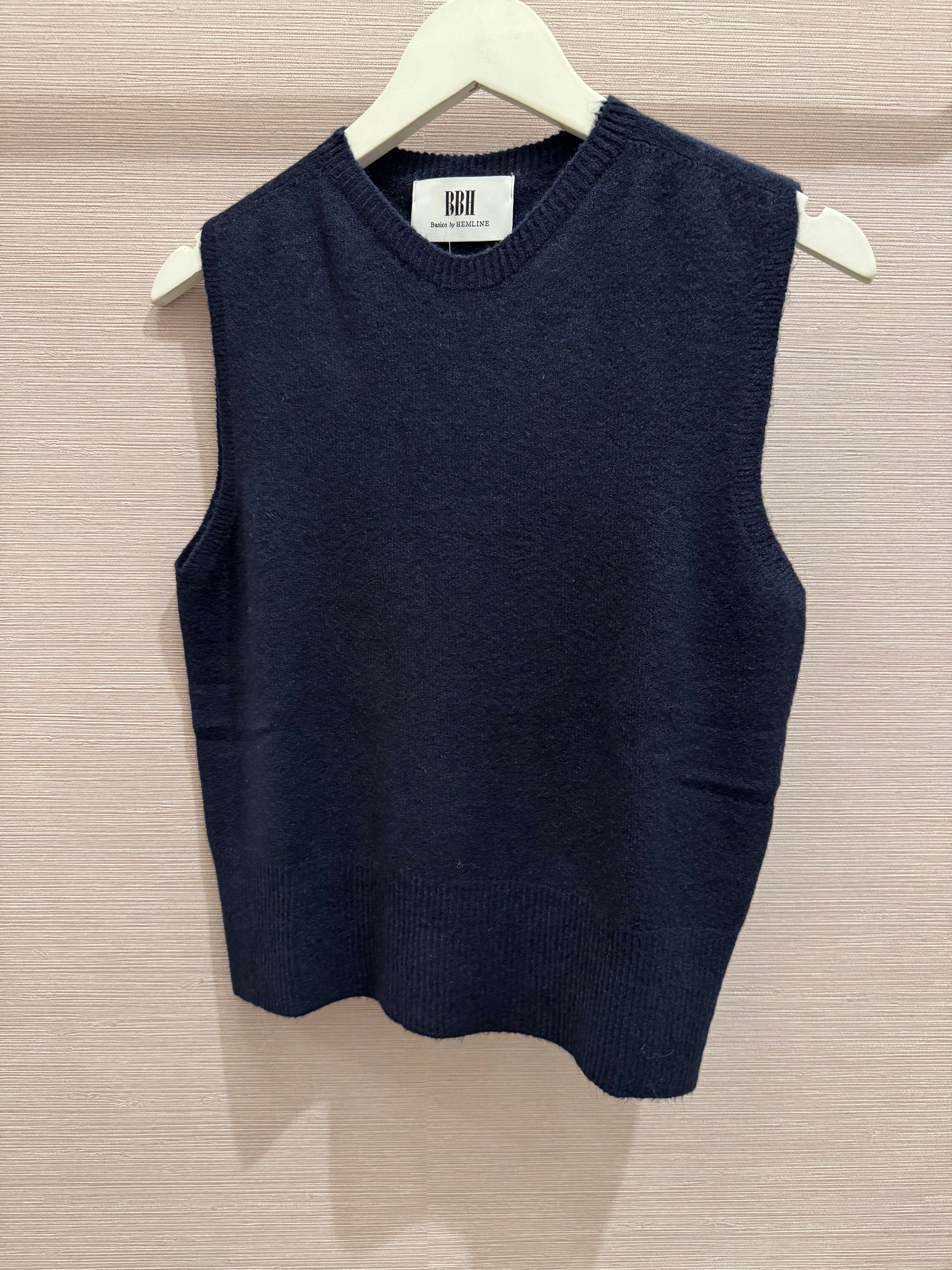 Ultra Soft Crew Neck Sleeveless Knit Top