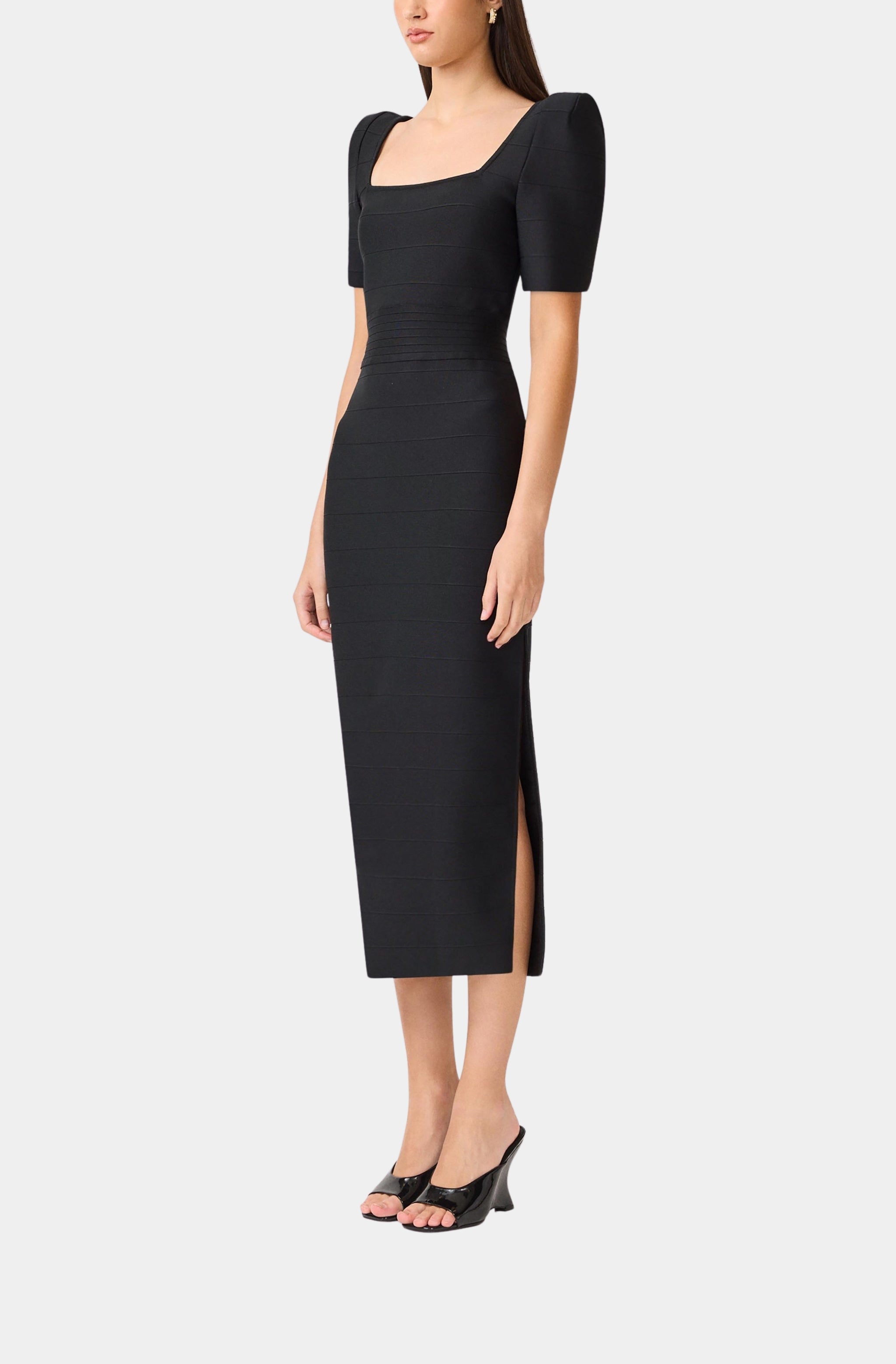 Ninette Square Neck Column Maxi Dress