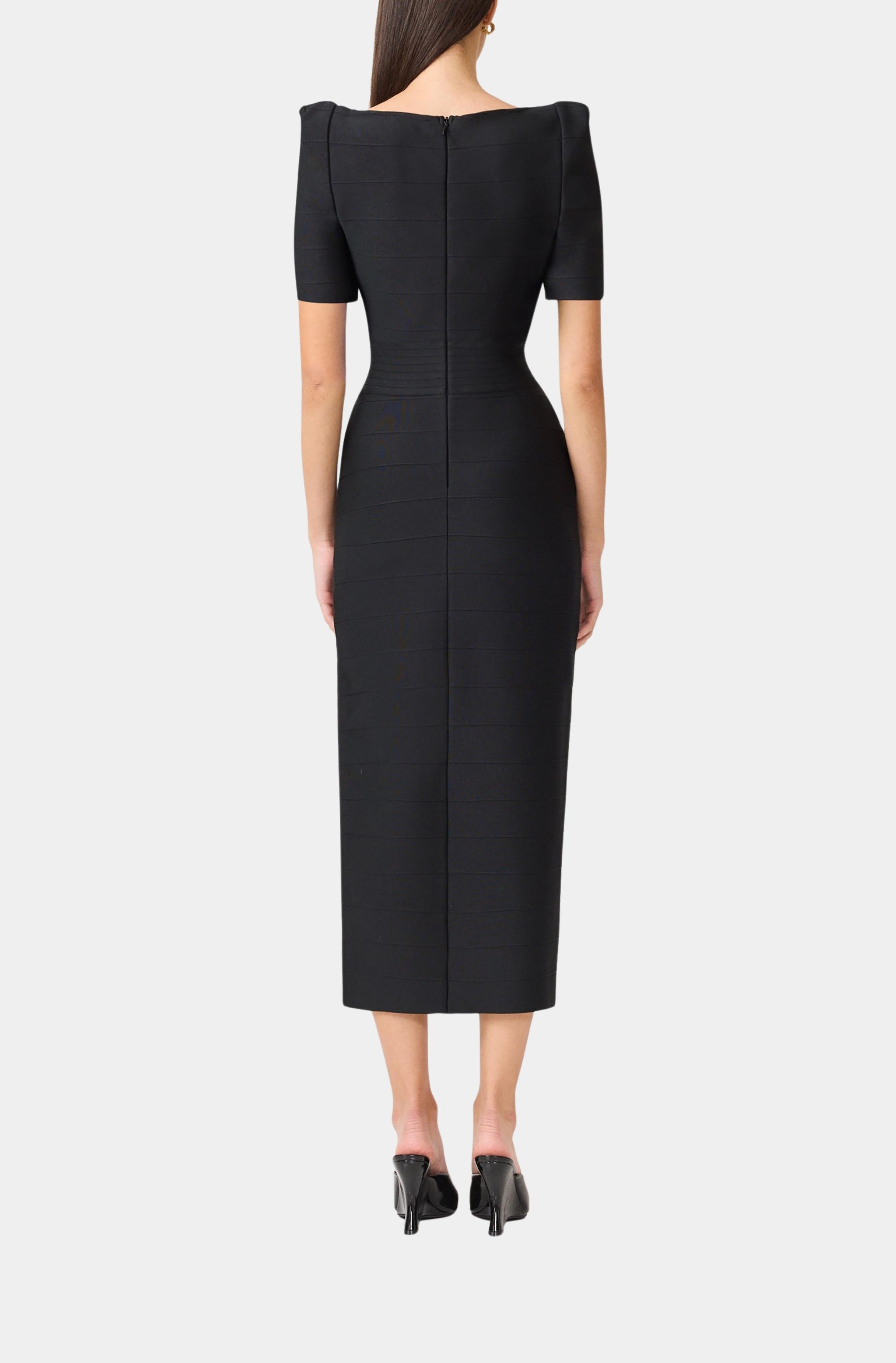 Ninette Square Neck Column Maxi Dress