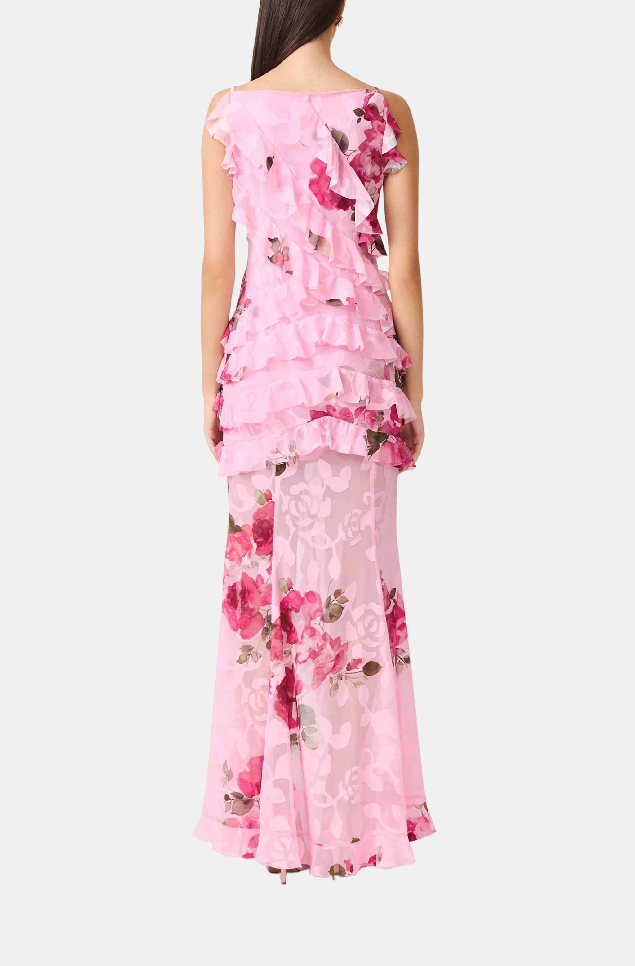 Eleanora Sleeveless Ruffle Gown