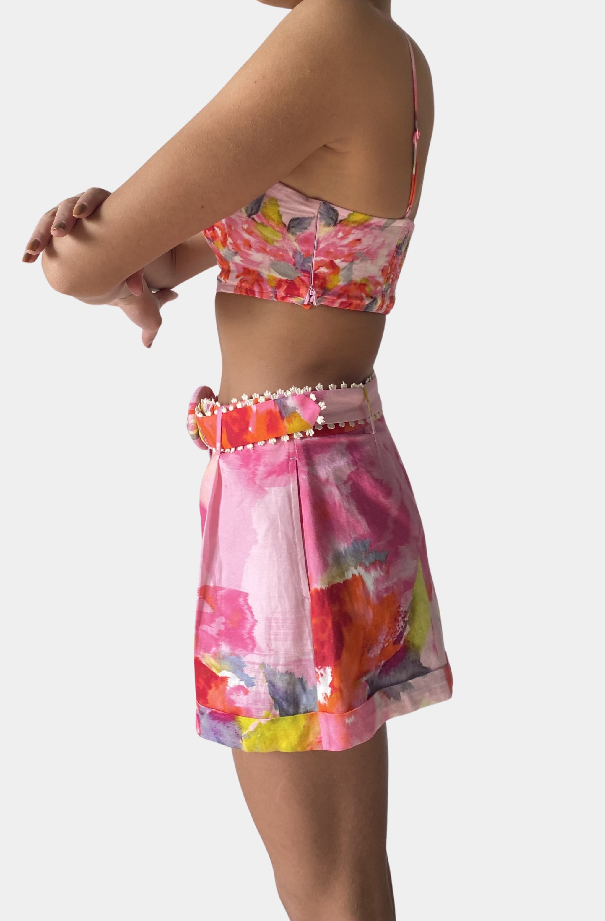 Rosa Shorts With Buckle Belt