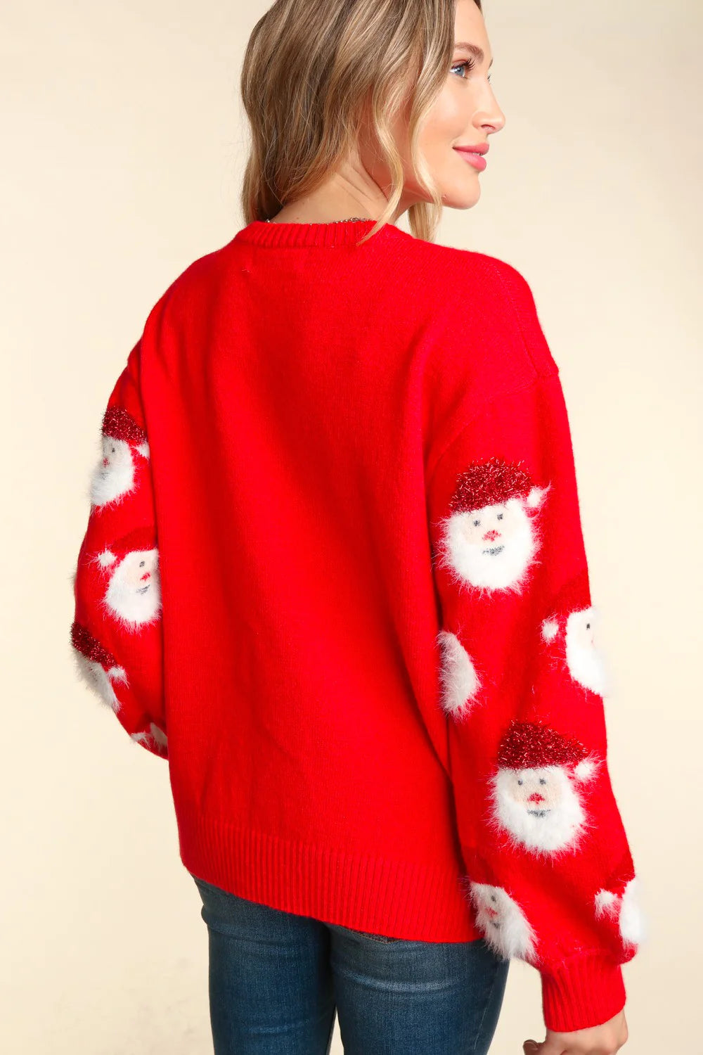 Fuzzy Santa Claus Sweater