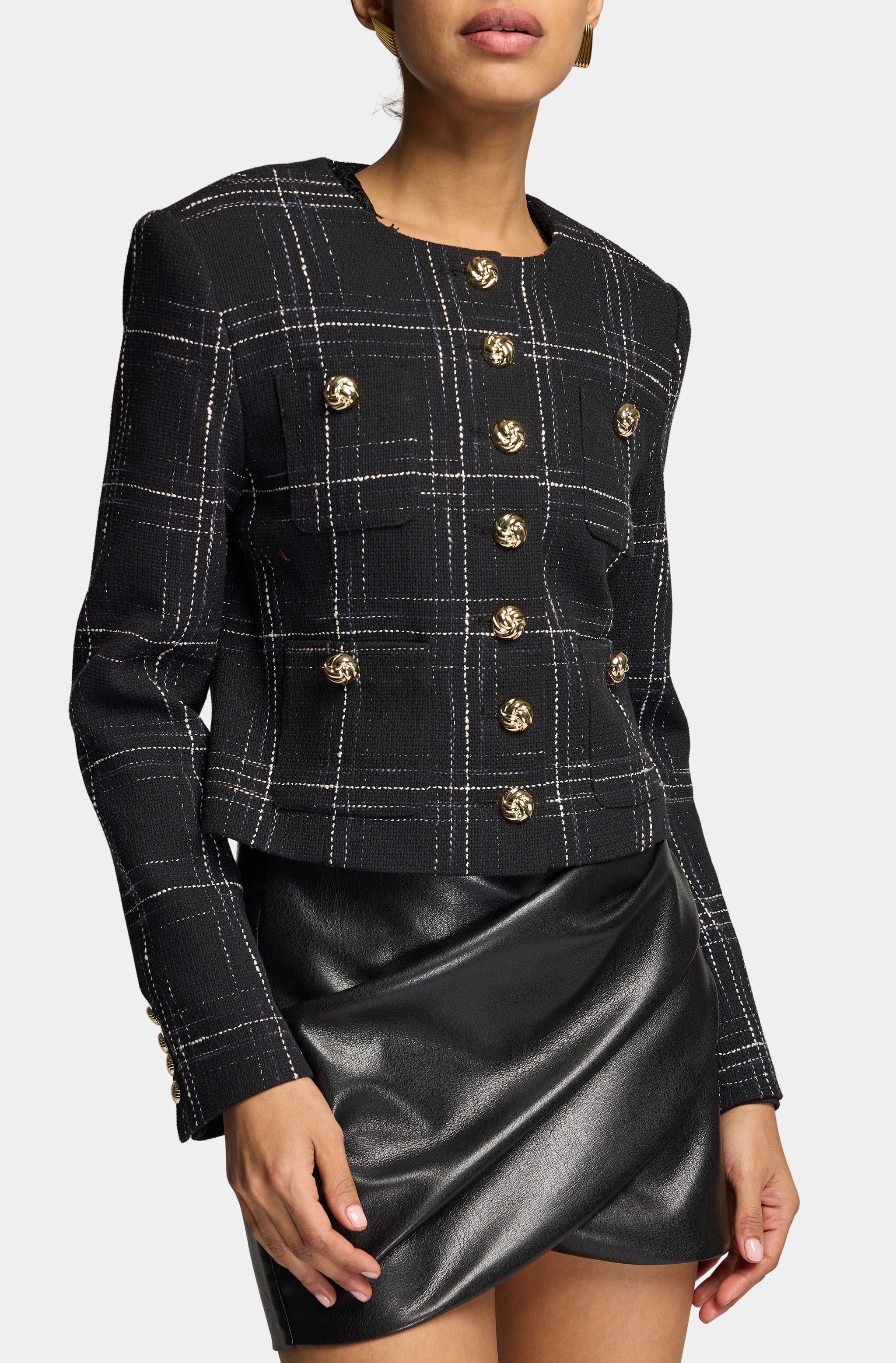 Lilith Windowpane Tweed Jacket