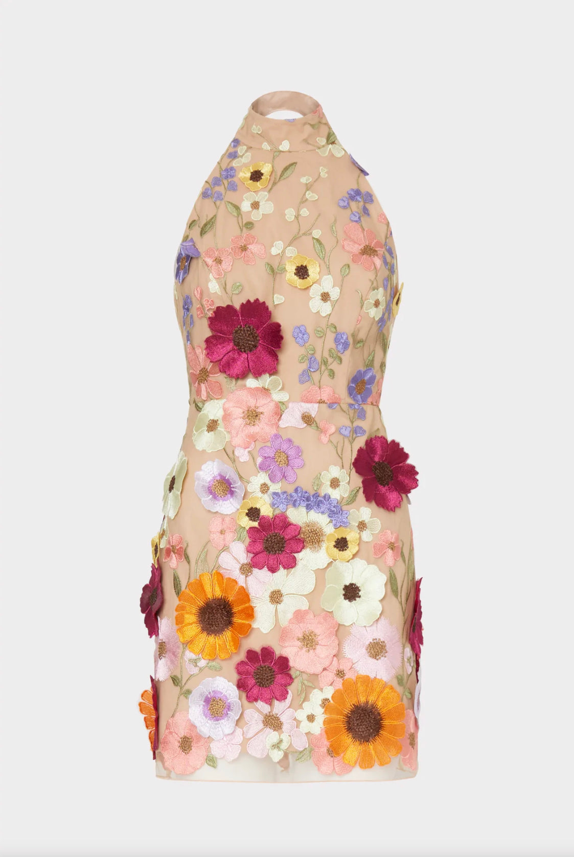 Harriet Floral Mesh Embroidered Dress