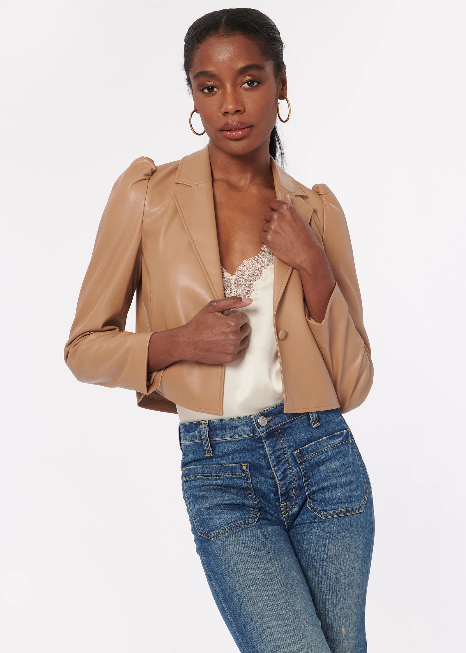 Aliette Vegan Leather Jacket