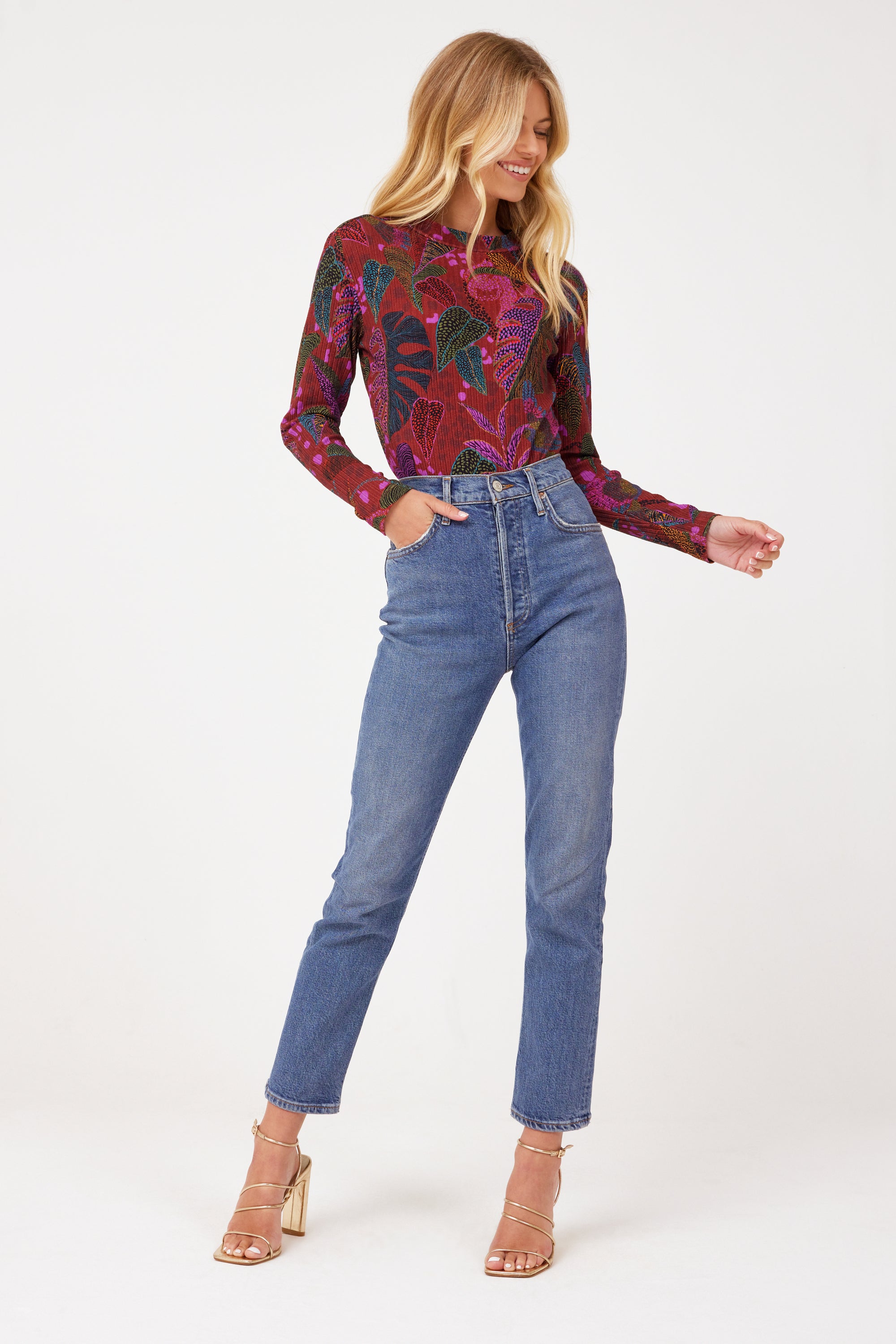 Dotted Forest Red Bodysuit
