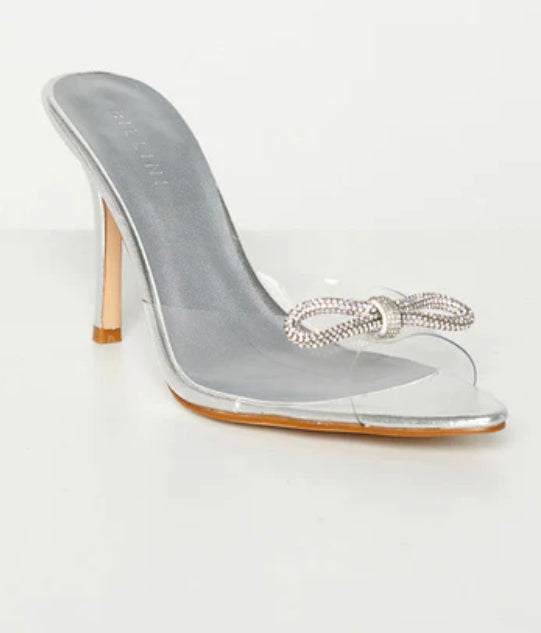 Billini Leilah Heel - Clear Silver 9